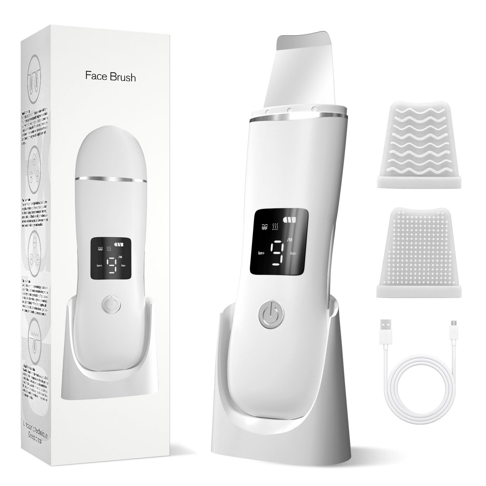Face Scrubber Skin Spatula Blackhead Remover with 4 Modes - FENNIDICE Official Imagery - 2