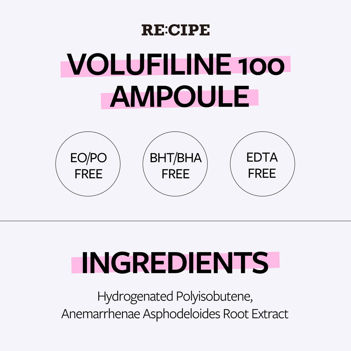 RECIPE Volufiline 100 Ampoule - RE:CIPE Official Imagery - 8
