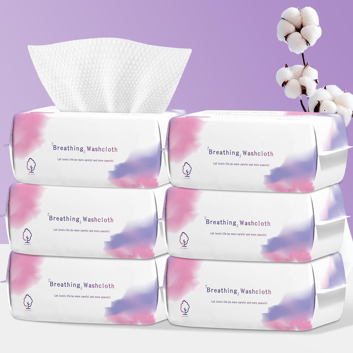 Disposable Face Towel 600 Count Soft Cotton Face Towels Dry - LRCXL Official Imagery - 2