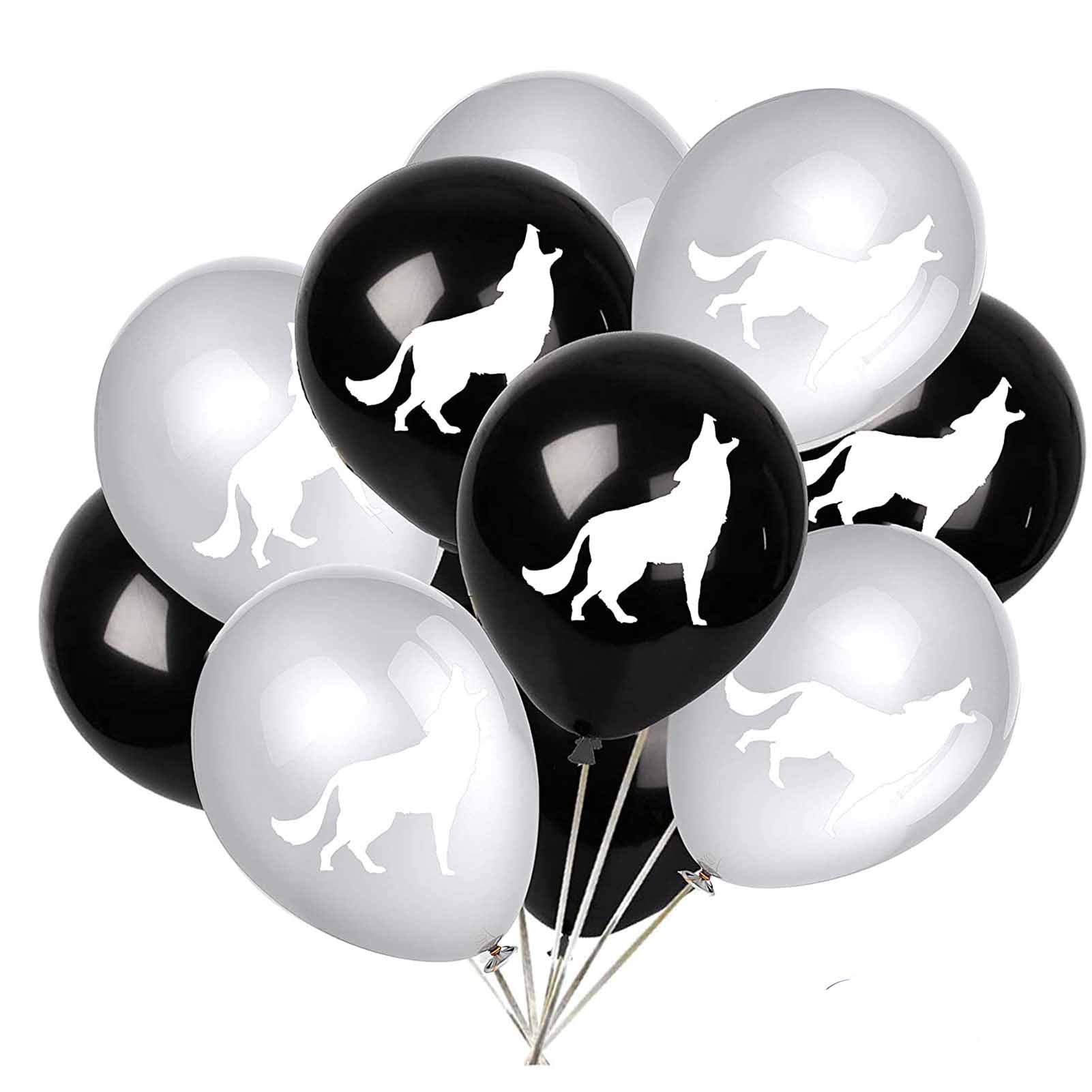 24PCS Wolf Latex Balloons for Wild Wolf Animal Theme Party - Product Imagery