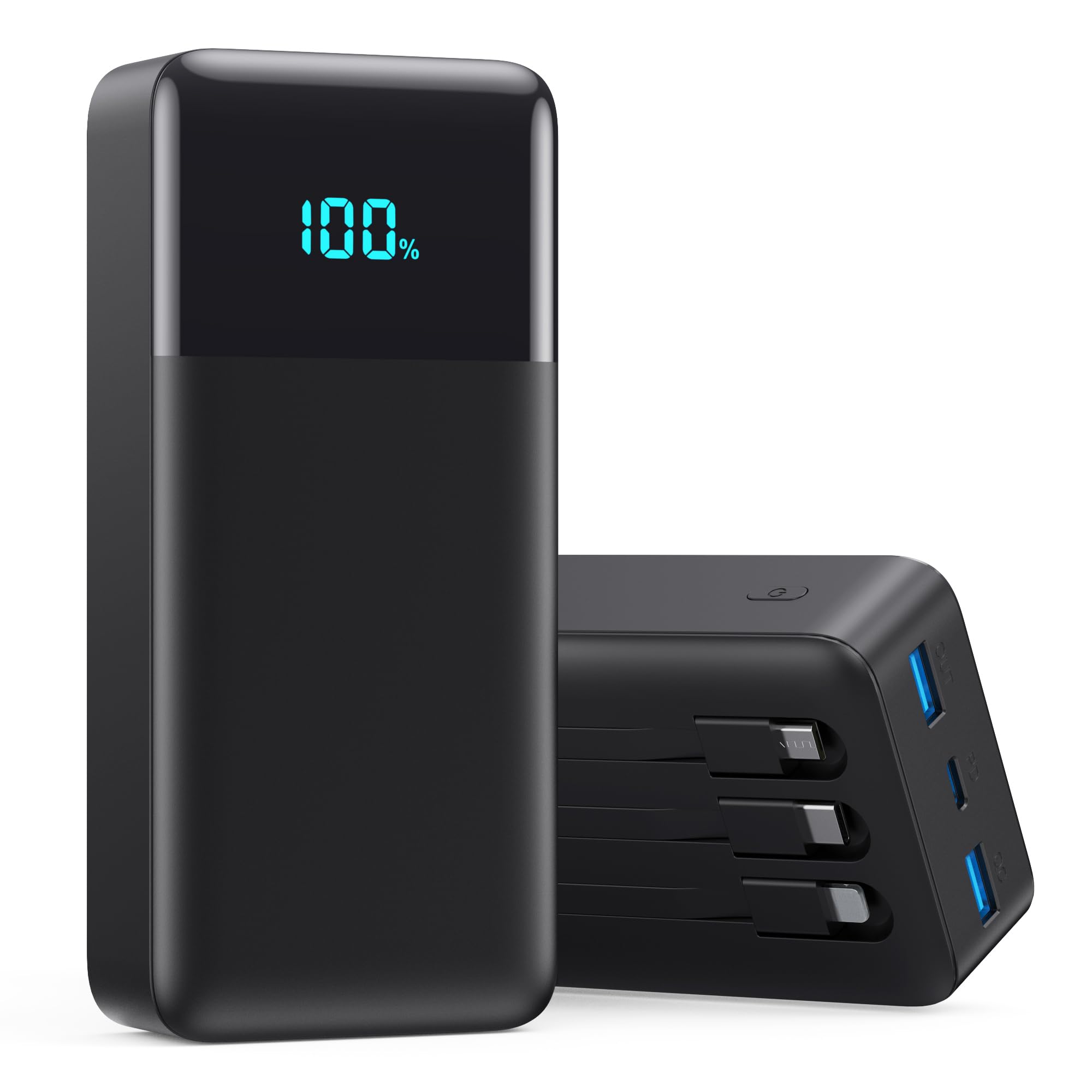 Portable Charger 50800mAh Power Bank with 3 Built in Cables - AONIMI Official Imagery - 1