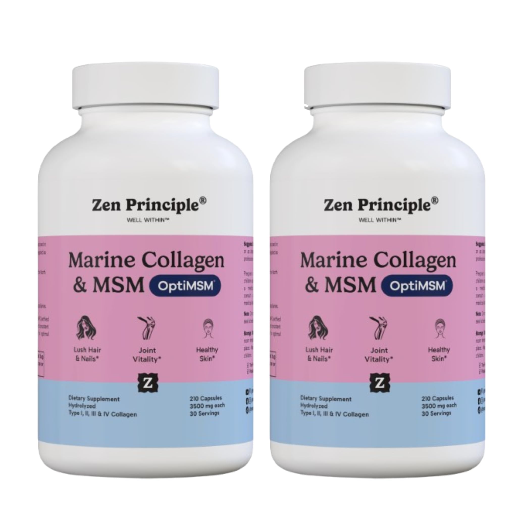 Zen Principle Marine Collagen Peptides Powder with OptiMSM - Zen Principle Official Imagery - 2