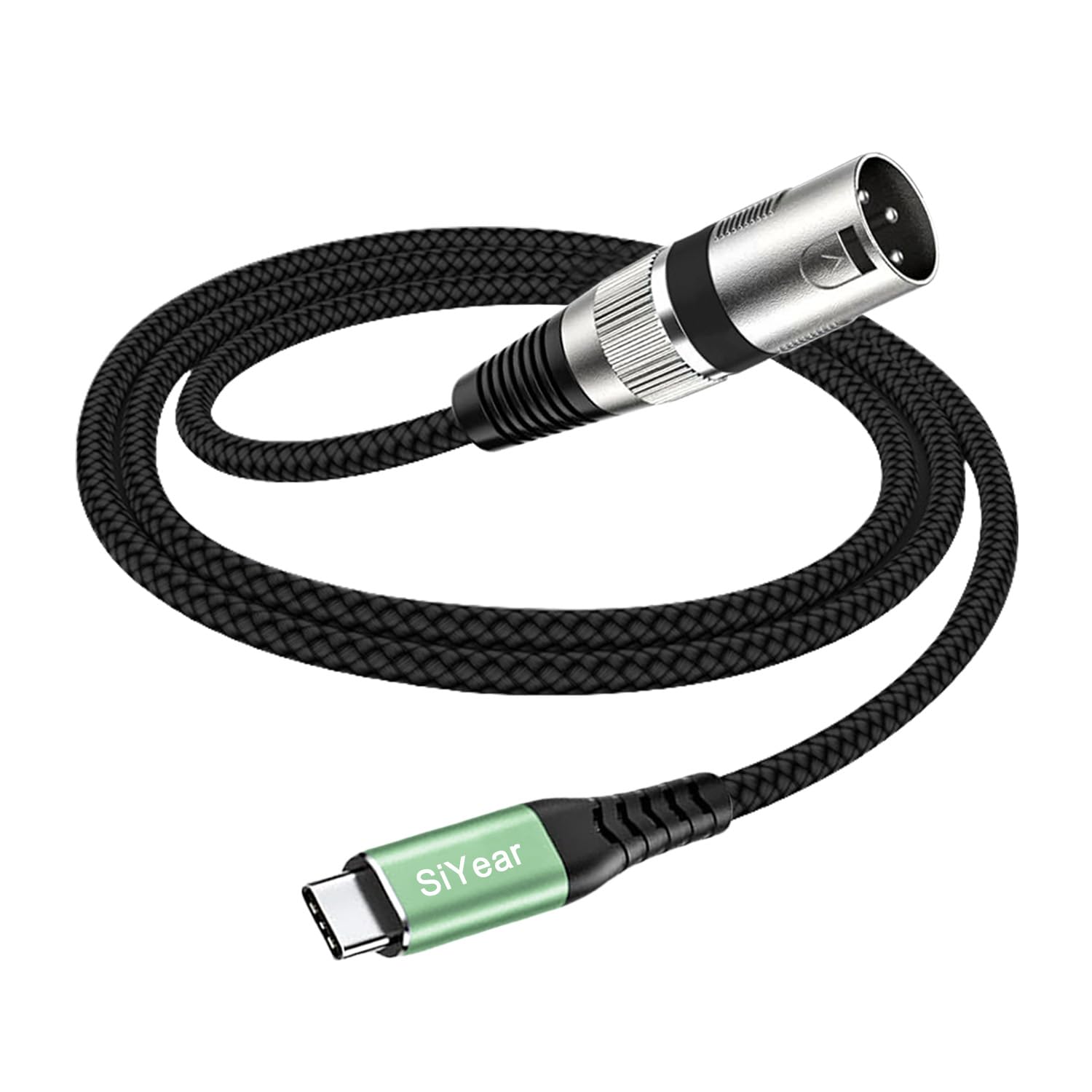 SiYear USB C to XLR Male Audio Cable, XLR 3Pin to Type C Adapter by SiYear - Angle View 2