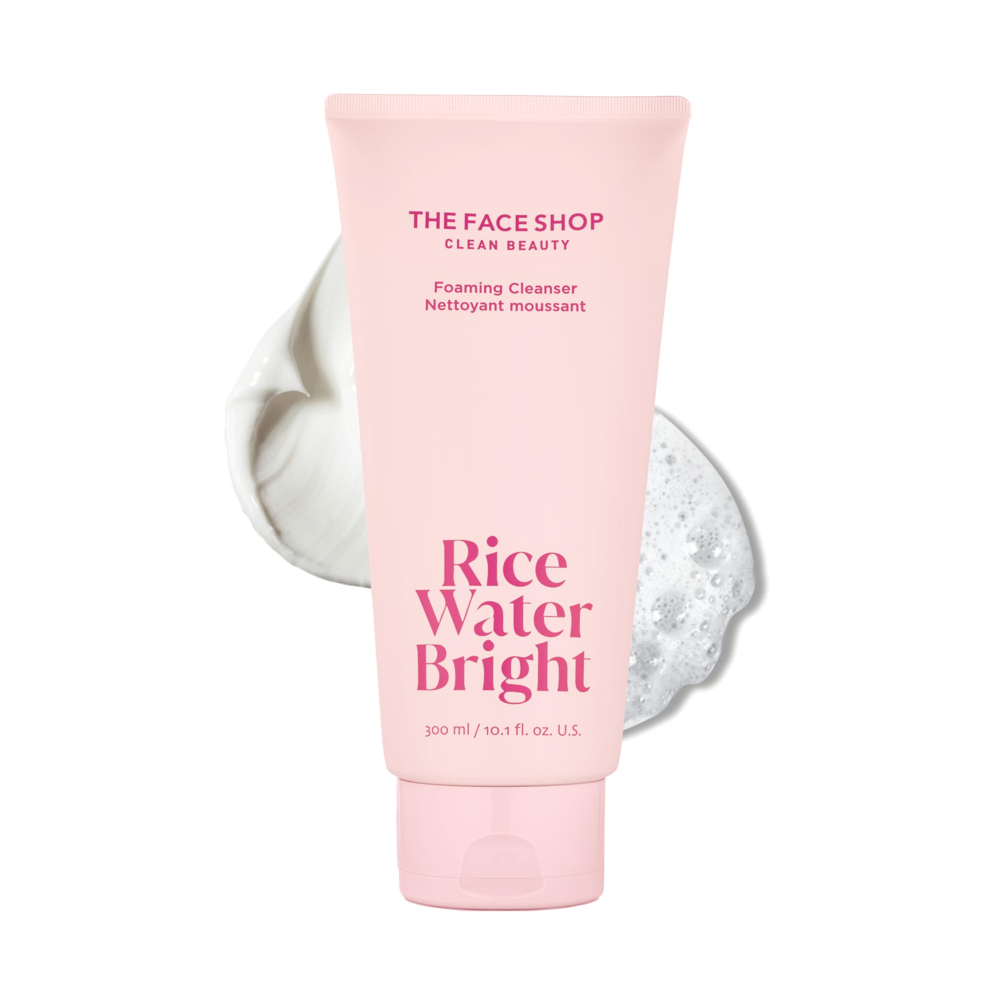 THE FACE SHOP Rice Water Bright Foaming Cleanser, Face Wash, - Product Imagery