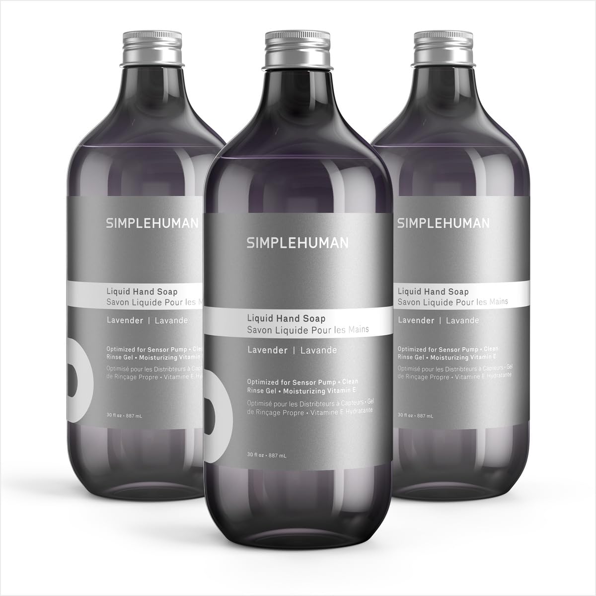 simplehuman Geranium Liquid Hand Soap Refill Bottle 3 Pack - simplehuman Official Imagery - 8