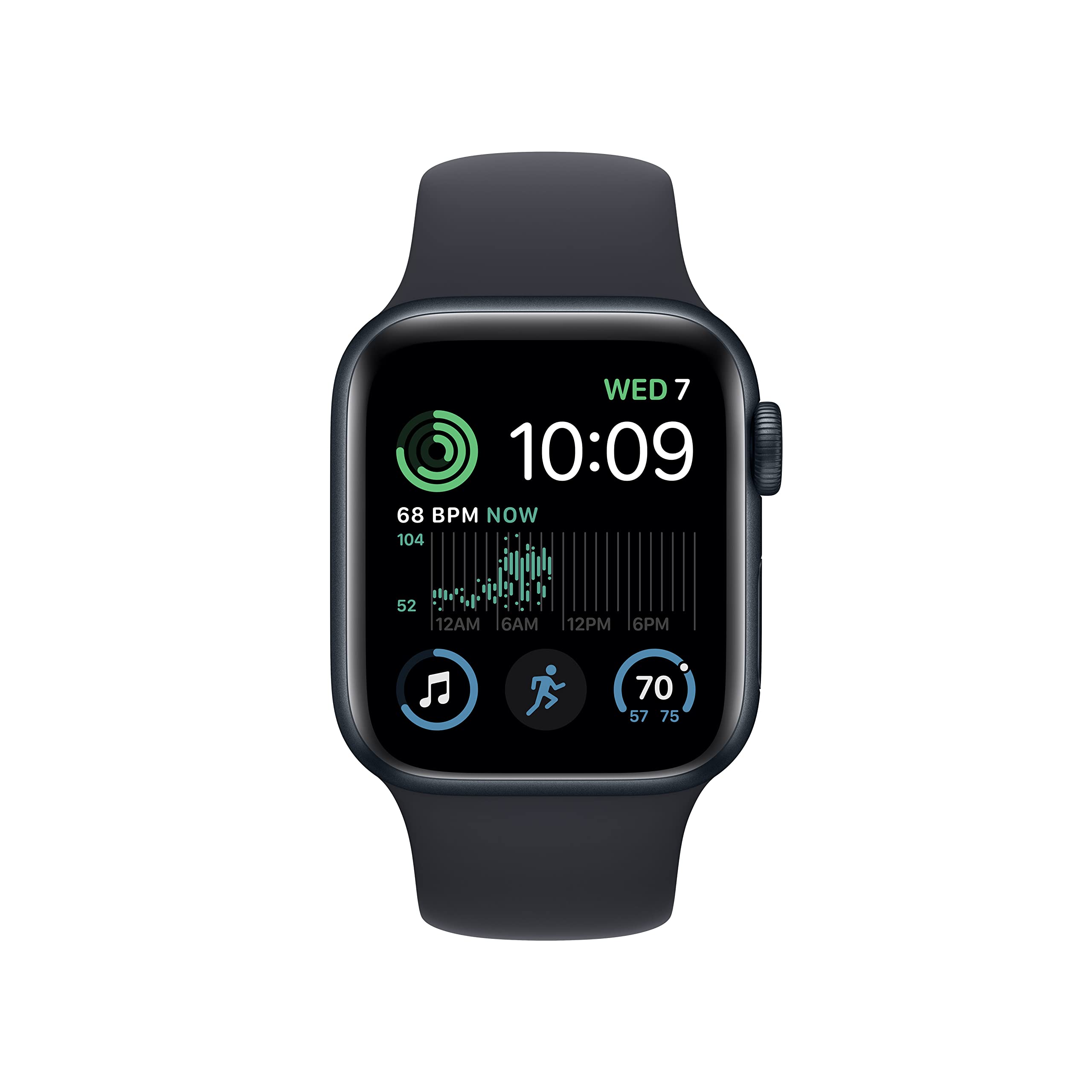 Amazon Renewed Apple Watch SE     - Midnight Aluminum Case with M - Amazon Renewed Official Product View 2