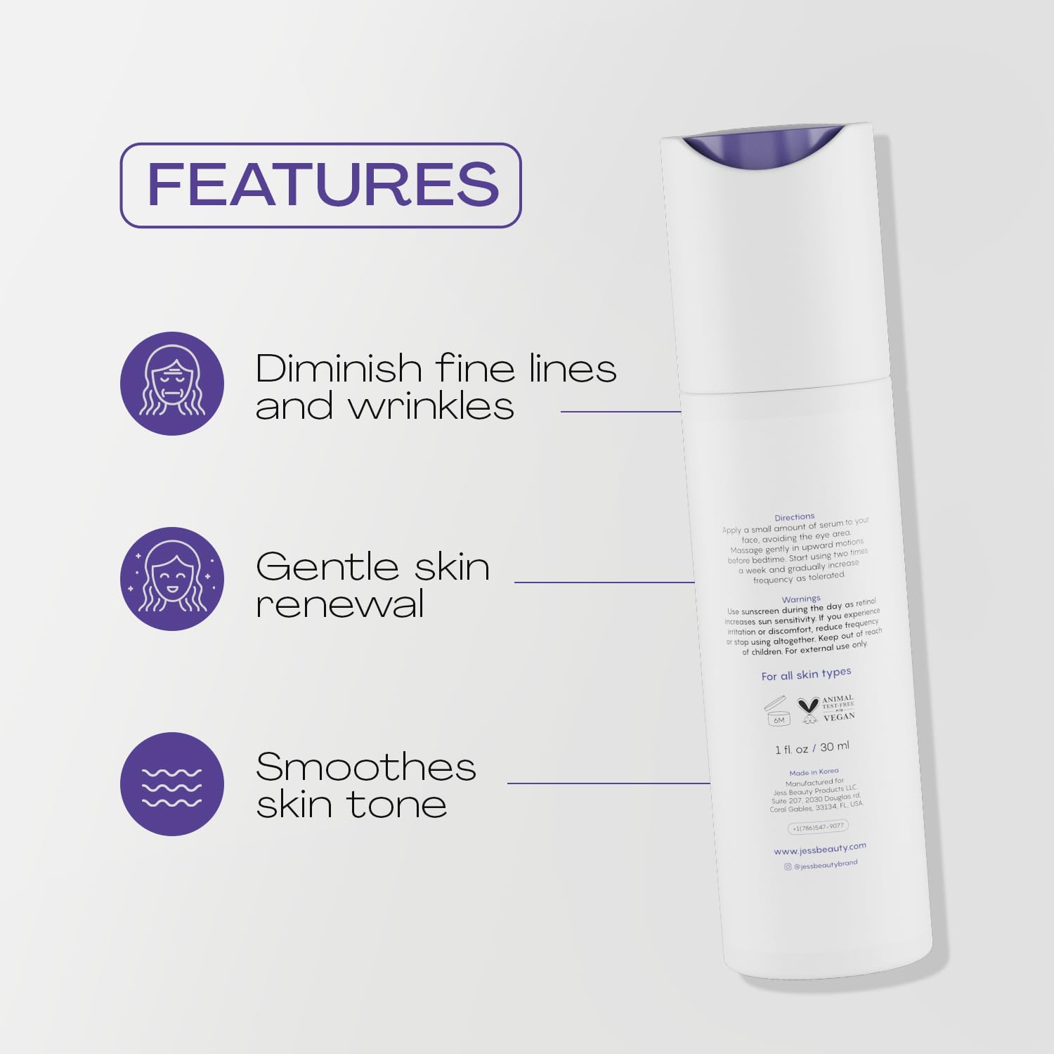 JESS BEAUTY - Age Rewind Retinol Serum Gentle Retino - JESS BEAUTY Official Product View 4