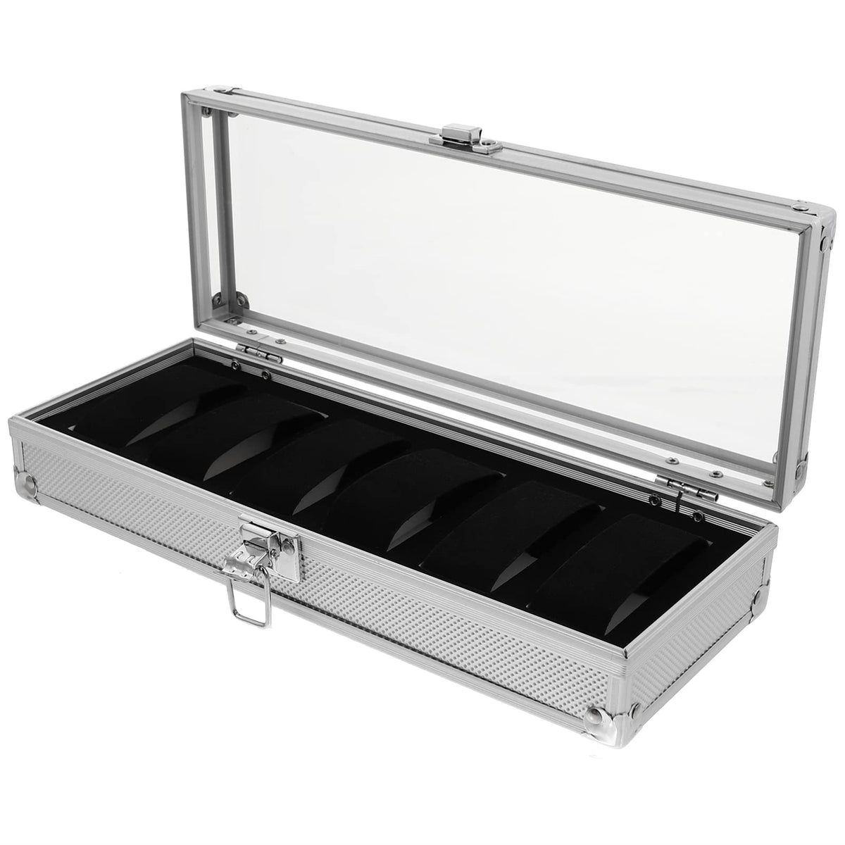 Aluminium Watch Case Lock Display Window 5 Slots - Cabilock Official Imagery - 1