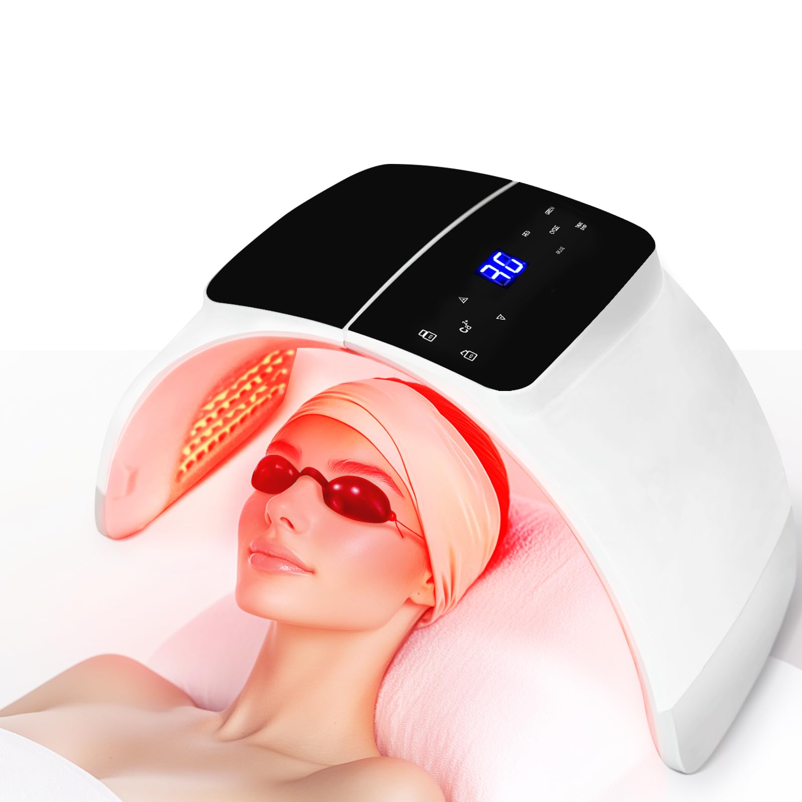 LED Light Therapy Mask Red Light Therapy Equipment, LED Face - Duevie