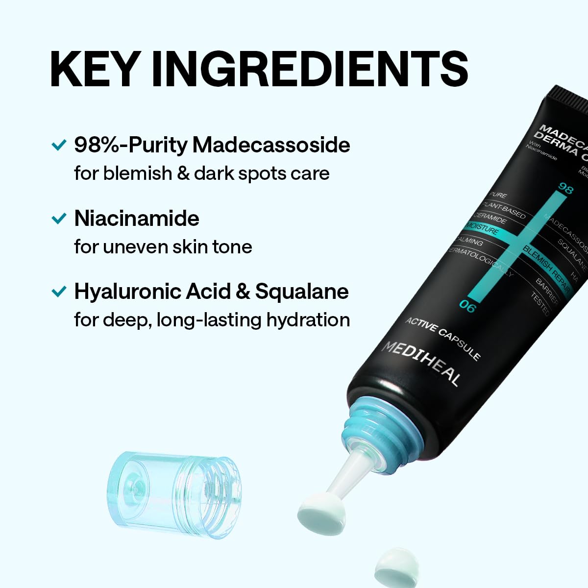 MEDIHEAL Madecassoside Derma Cream for Blemish Repair & Calming (50ml) - MEDIHEAL Official Product View 6