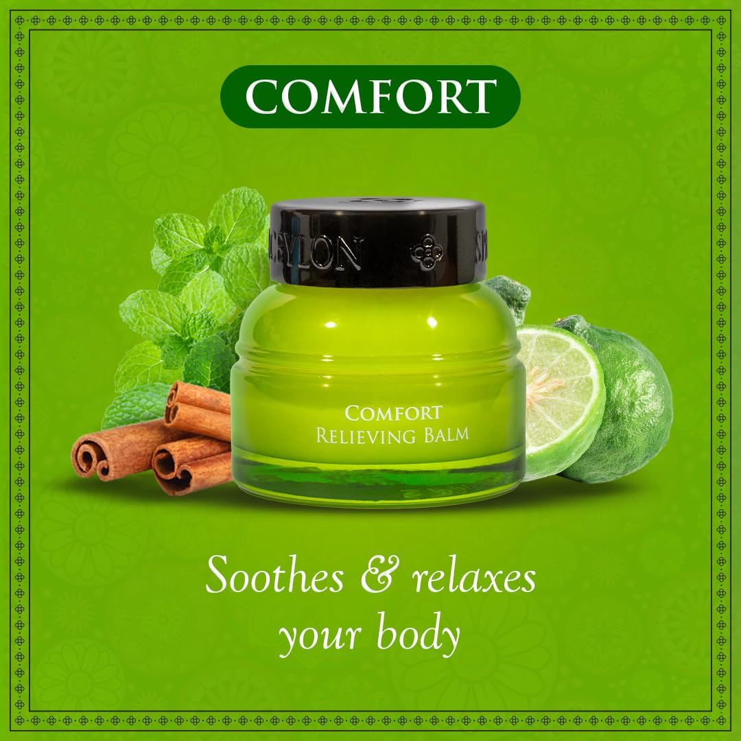 Spa Ceylon Ayurveda Comfort herbal skin moisturizer balm, natural remedy with soothing herbal ingredients for skin relief.