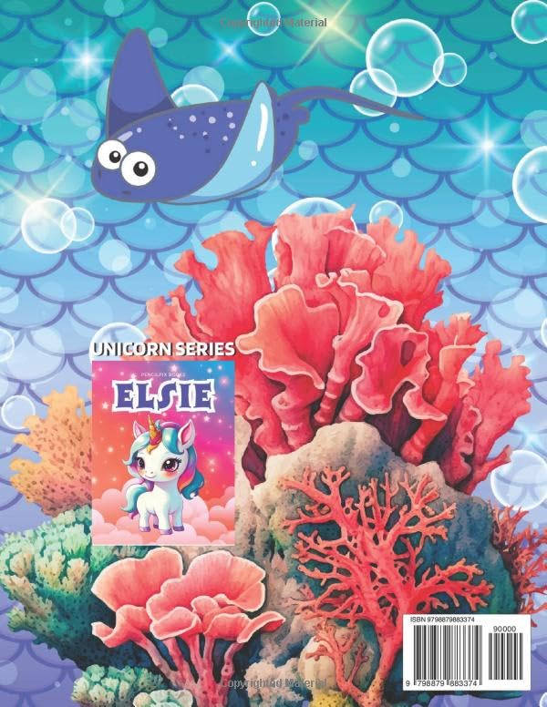 Elsie: Personalized Coloring Book For Elsie: Theme: Mermaid | - Product Imagery