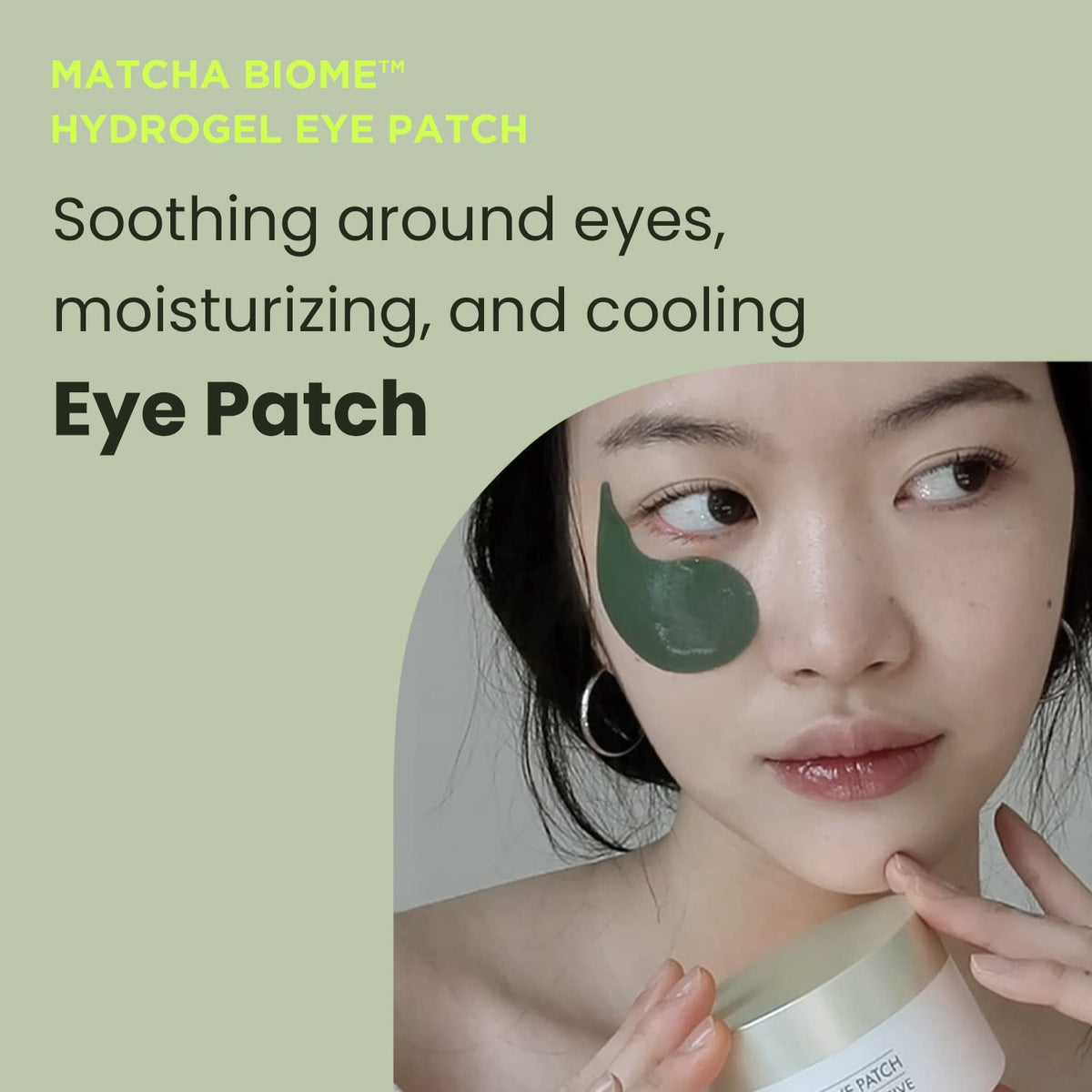 HEIMISH Matcha Biome Hydrogel Eye Patch - HEIMISH Official Product Imagery - 3