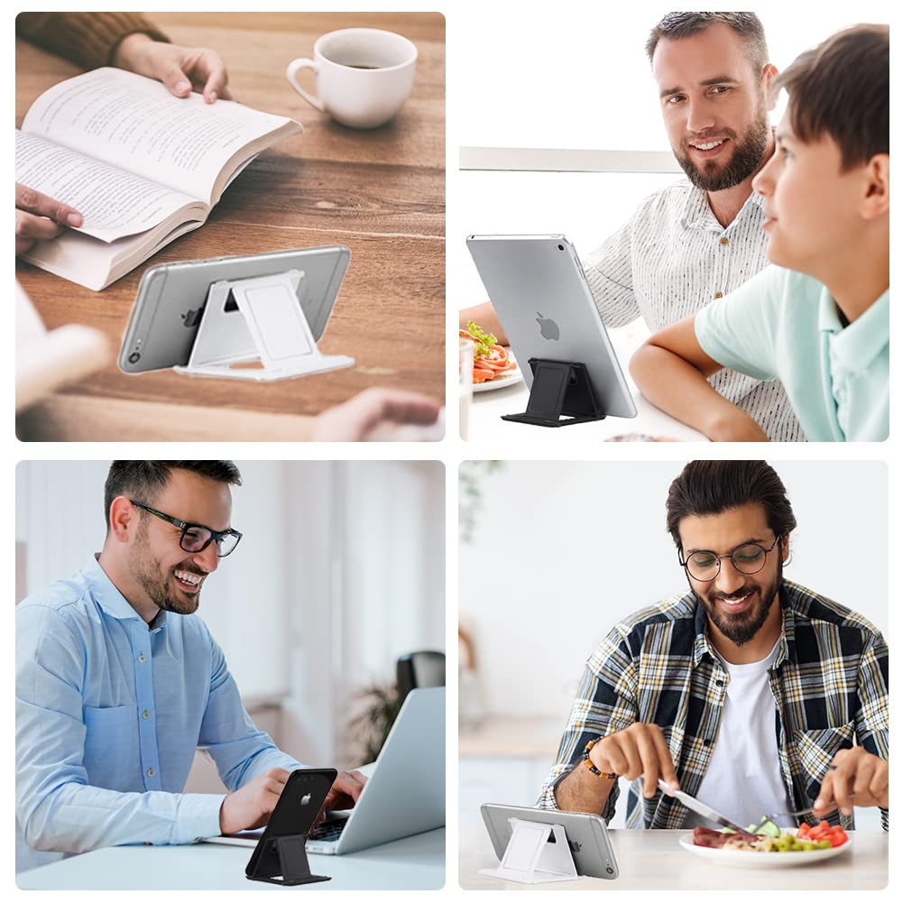 Kemoxan 2 Pack Portable Cell Phone Stand Holder for Desk, Foldable Pocket-Sized - Kemoxan Official Product View 7