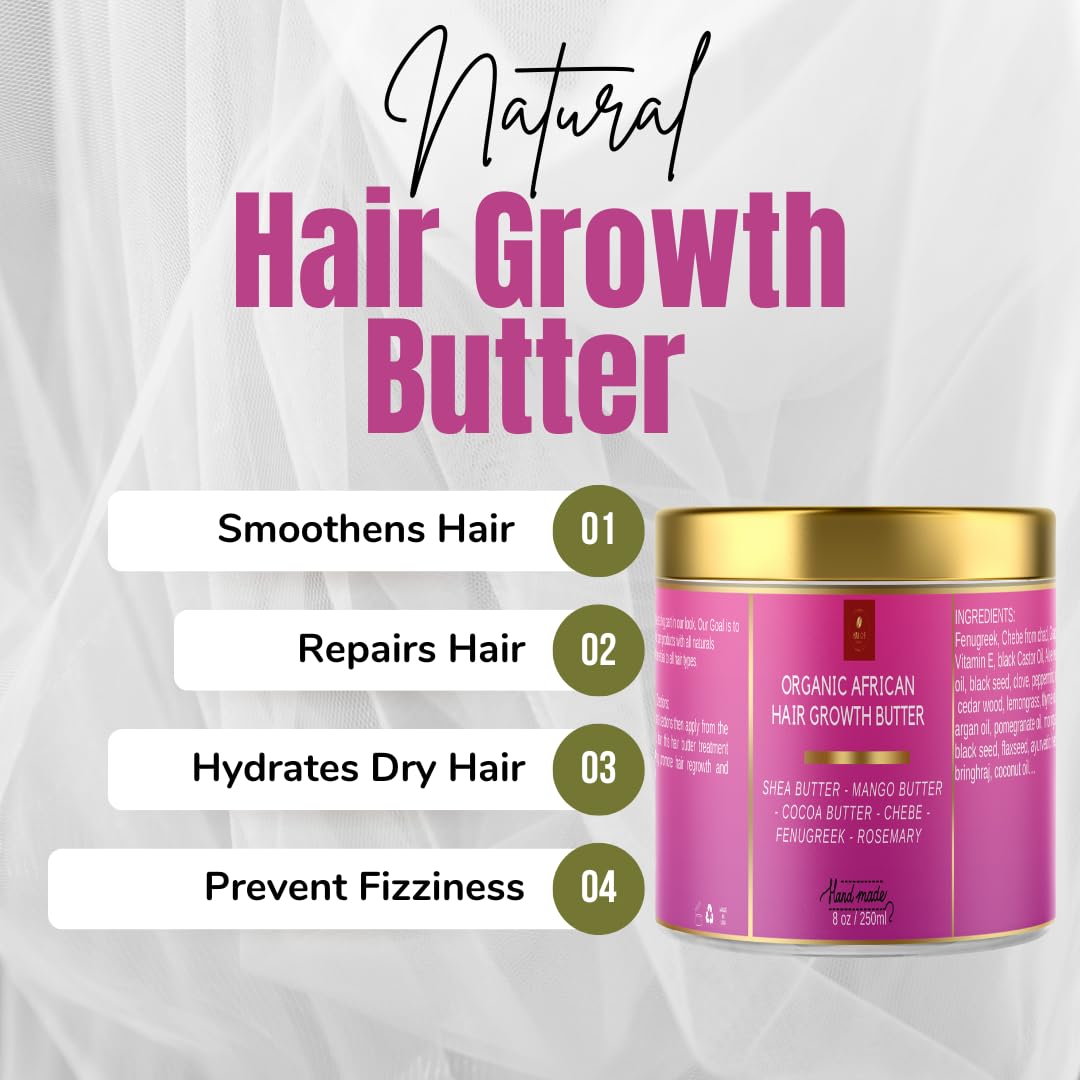 MAKOF BEAUTY Chebe Hair Growth and Thickening Butter - Ayurvedic Deep - MAKOF BEAUTY Official Product View 4