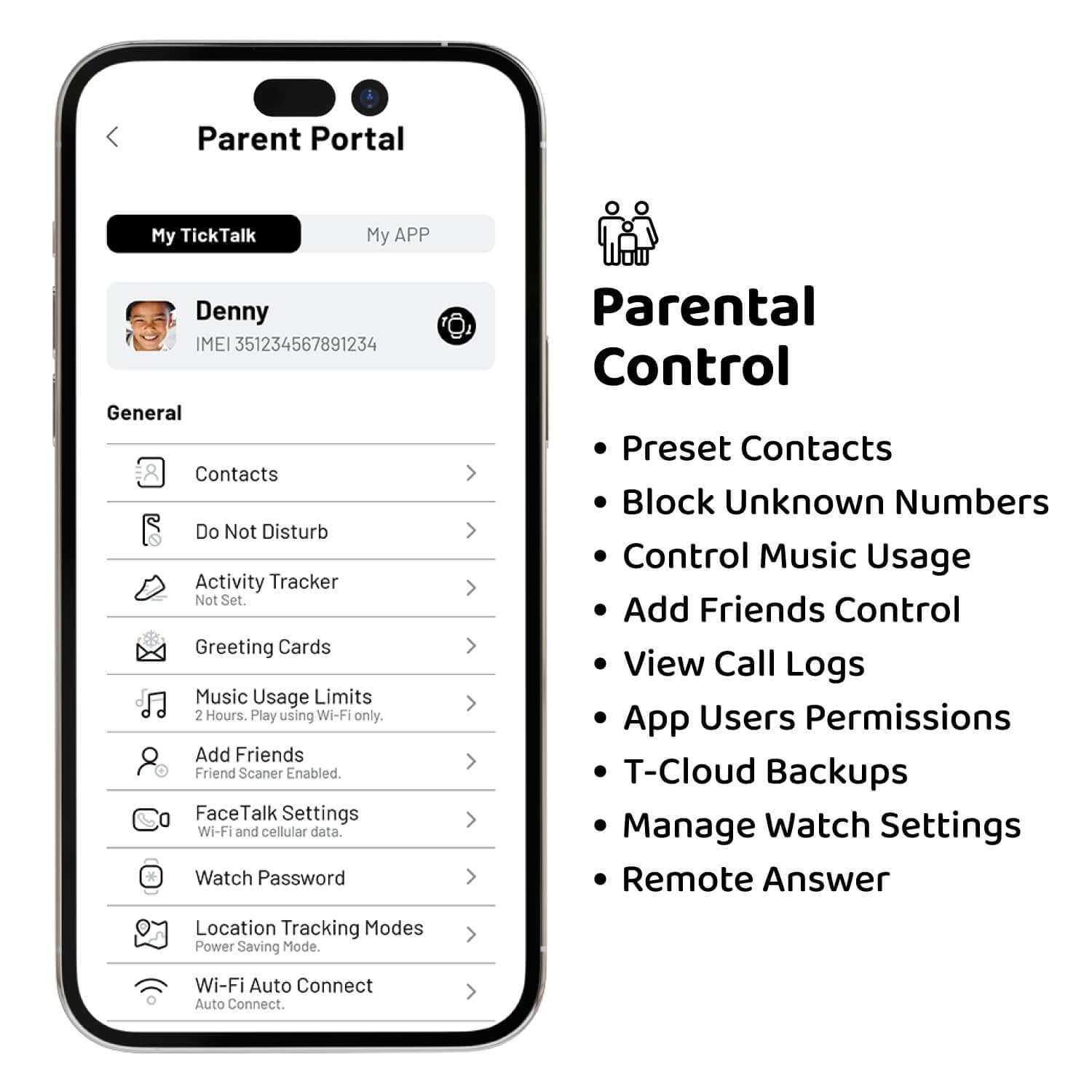 TickTalk5 Kids Smart Watch with GPS Tracker, Calls, Texts & SOS Ages 3 - View 5