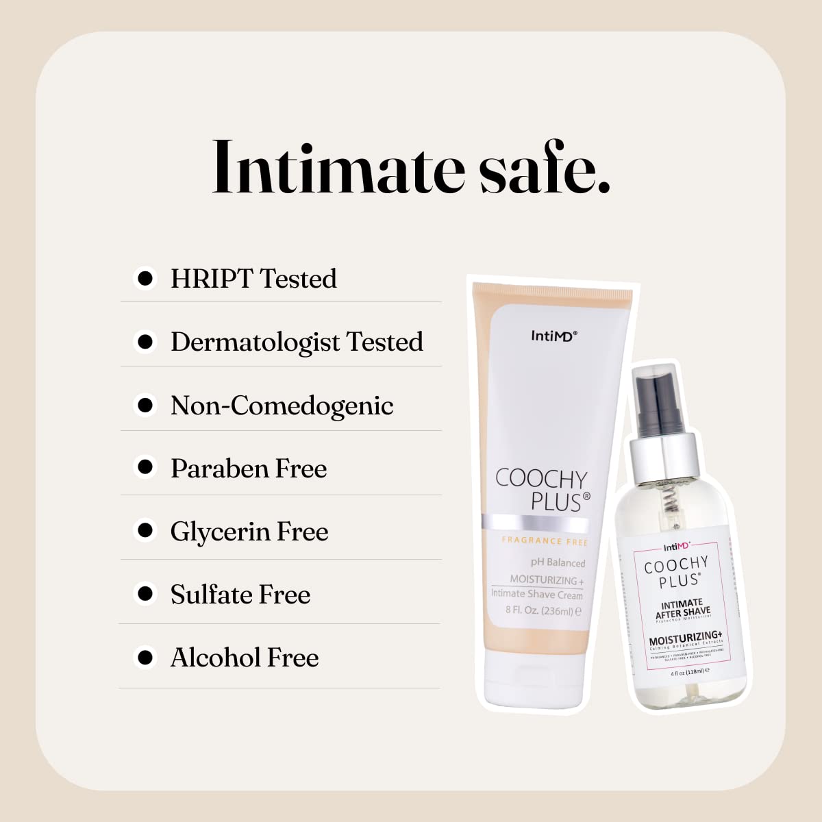 Coochy Plus Fragrance Free Intimate Shaving Cream After - IntiMD Official Imagery - 7