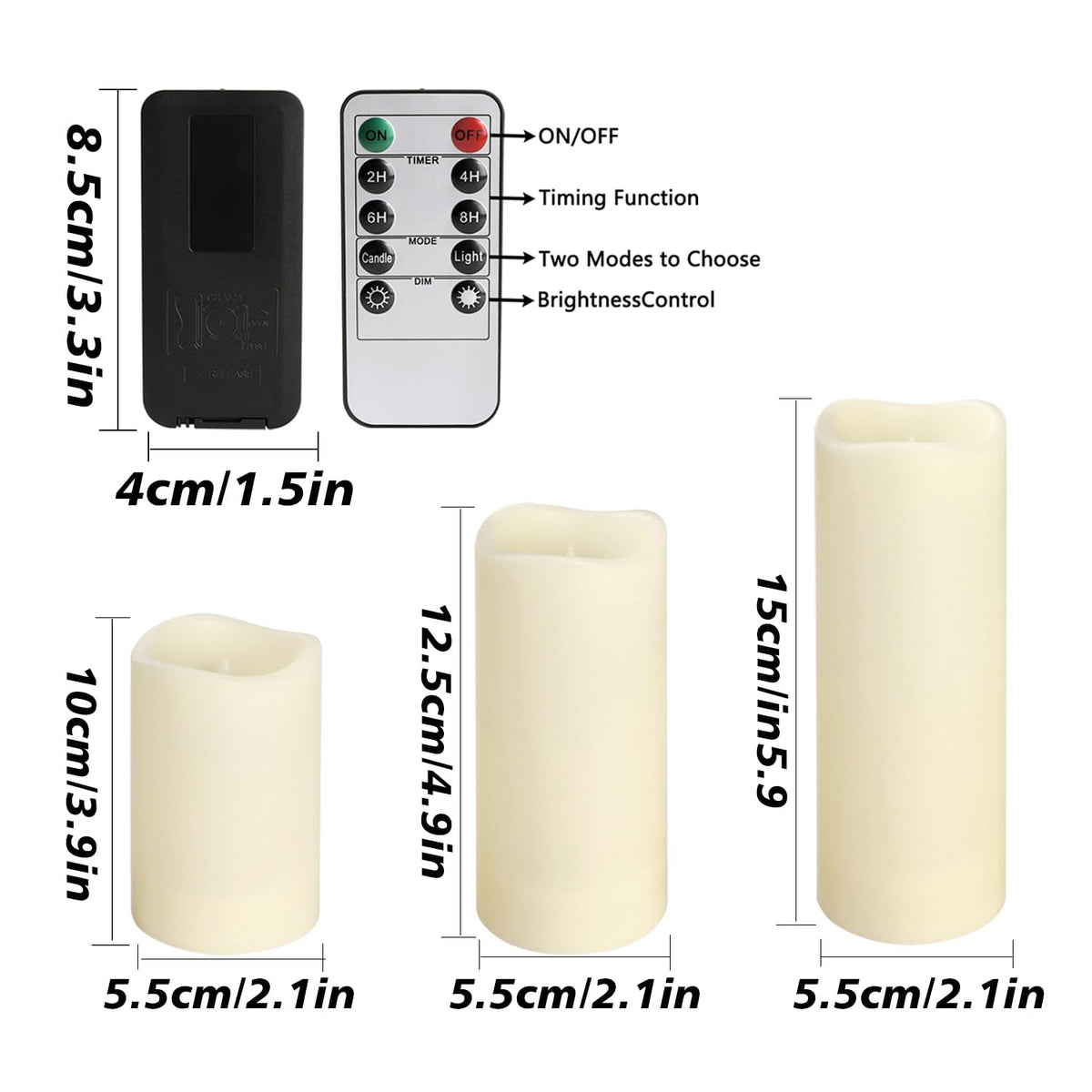 36 Pack Flameless LED Candles Remote Timer Waterproof - ECLHTLNY Official Imagery - 5