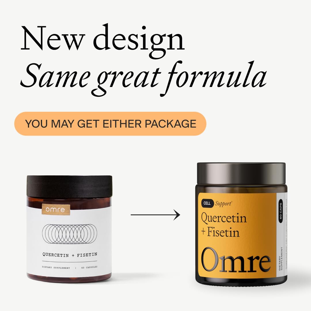 OMRE Quercetin & Fisetin Senolytic Supplement 500mg