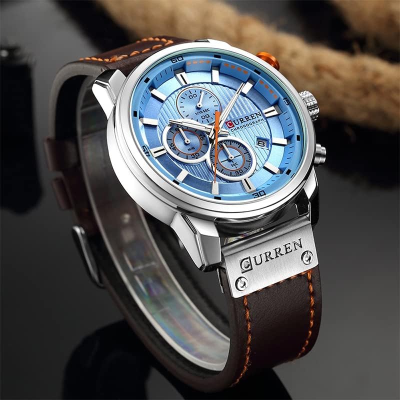 FANMIS Mens Analog Quartz Chronograph Classic Casual Business - Product Imagery