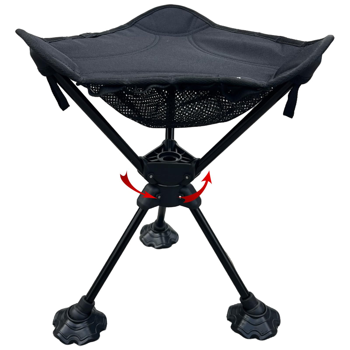 Camping Stool Foldable Tripod Stool 360 Silent Rotating - FENGZIYU Official Imagery - 2