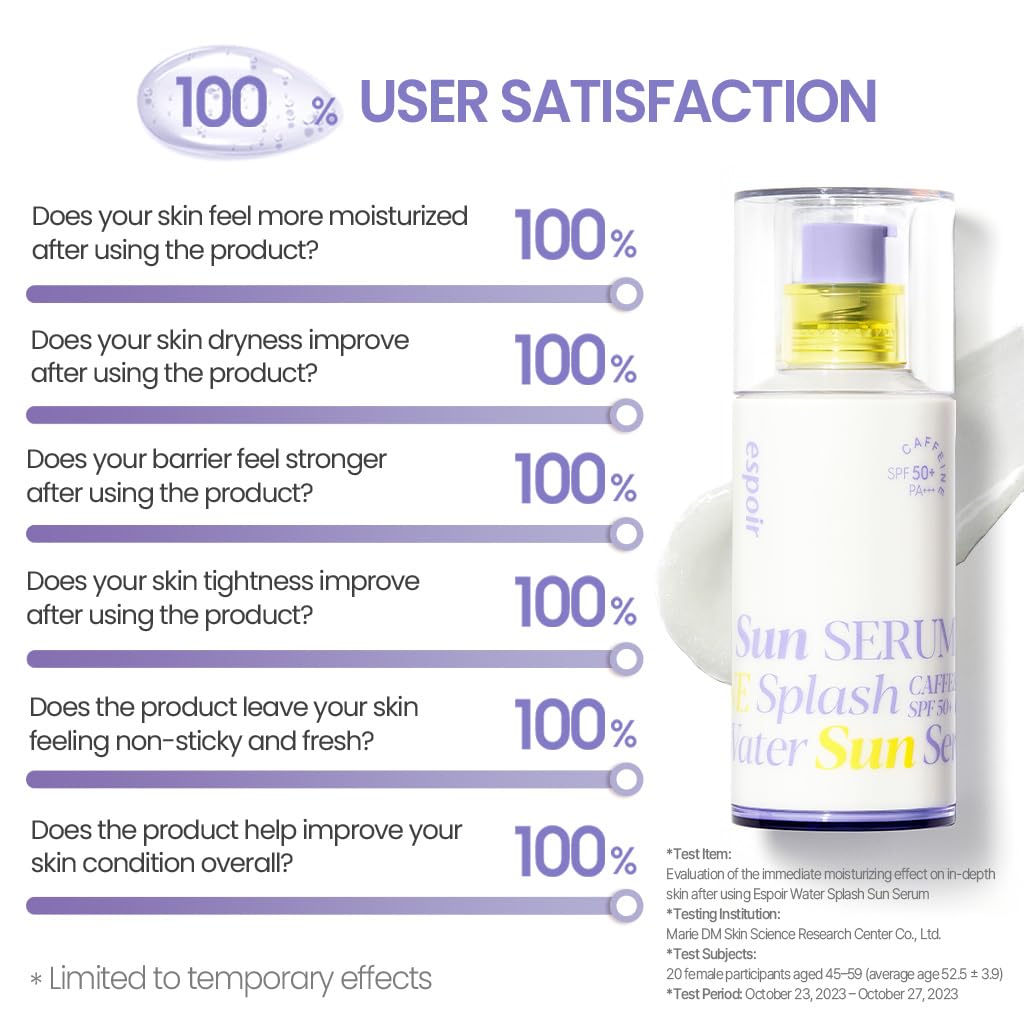 espoir Water Splash Sun Serum SPF50 PA 3 000ppm Caffeine for - Espoir Official Product Imagery - 7