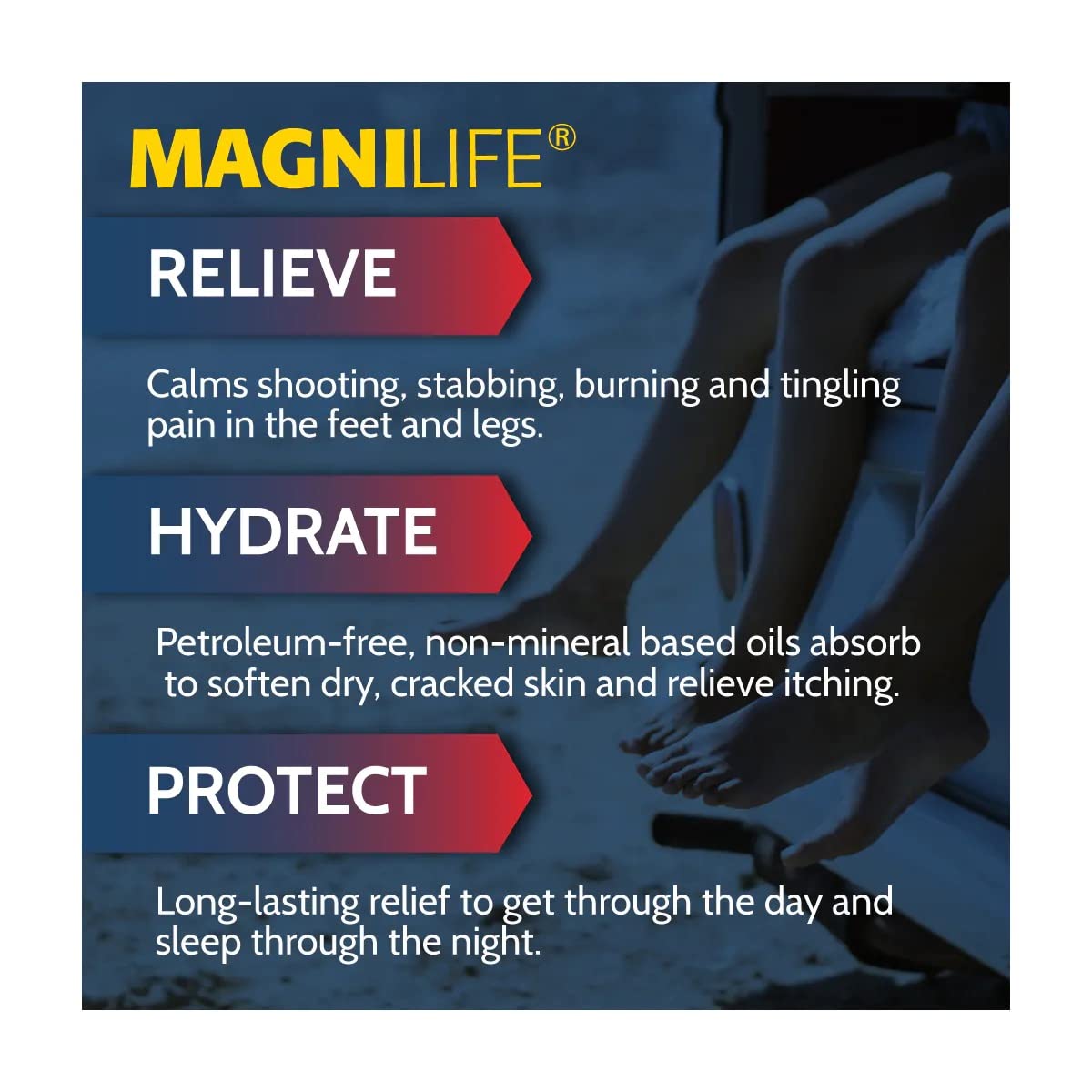 MagniLife Pain Relieving Foot Cream 8 oz – Soothing Relief
