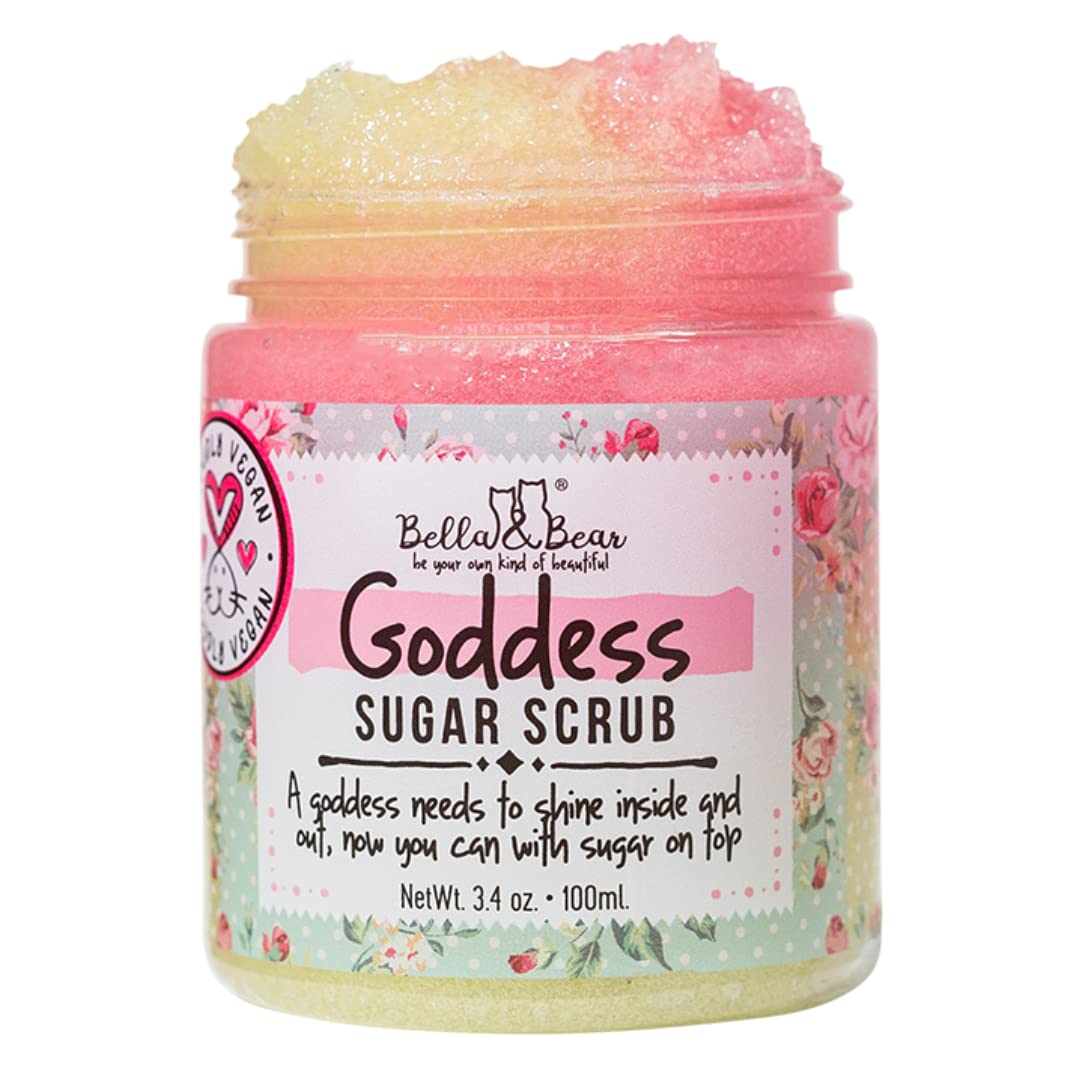 Bella and Bear Bella & Bear Goddess Sugar Scrub - Travel Size Vegan 3 - Bella and Bear Official Product View 2