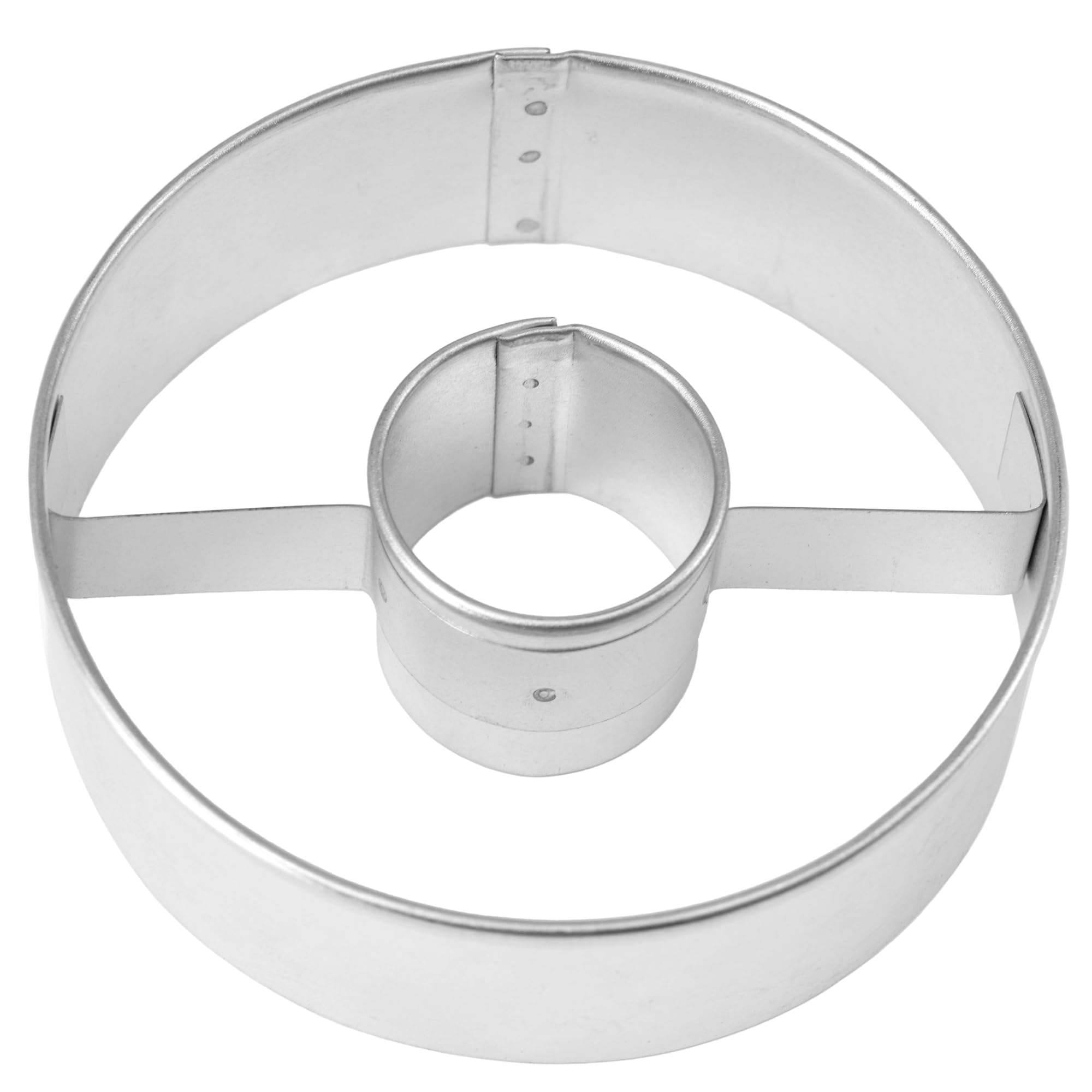 R&M Donut Cookie Cutter, Round with Hole Cut Out. Stainless Steel, 3 I - View 3
