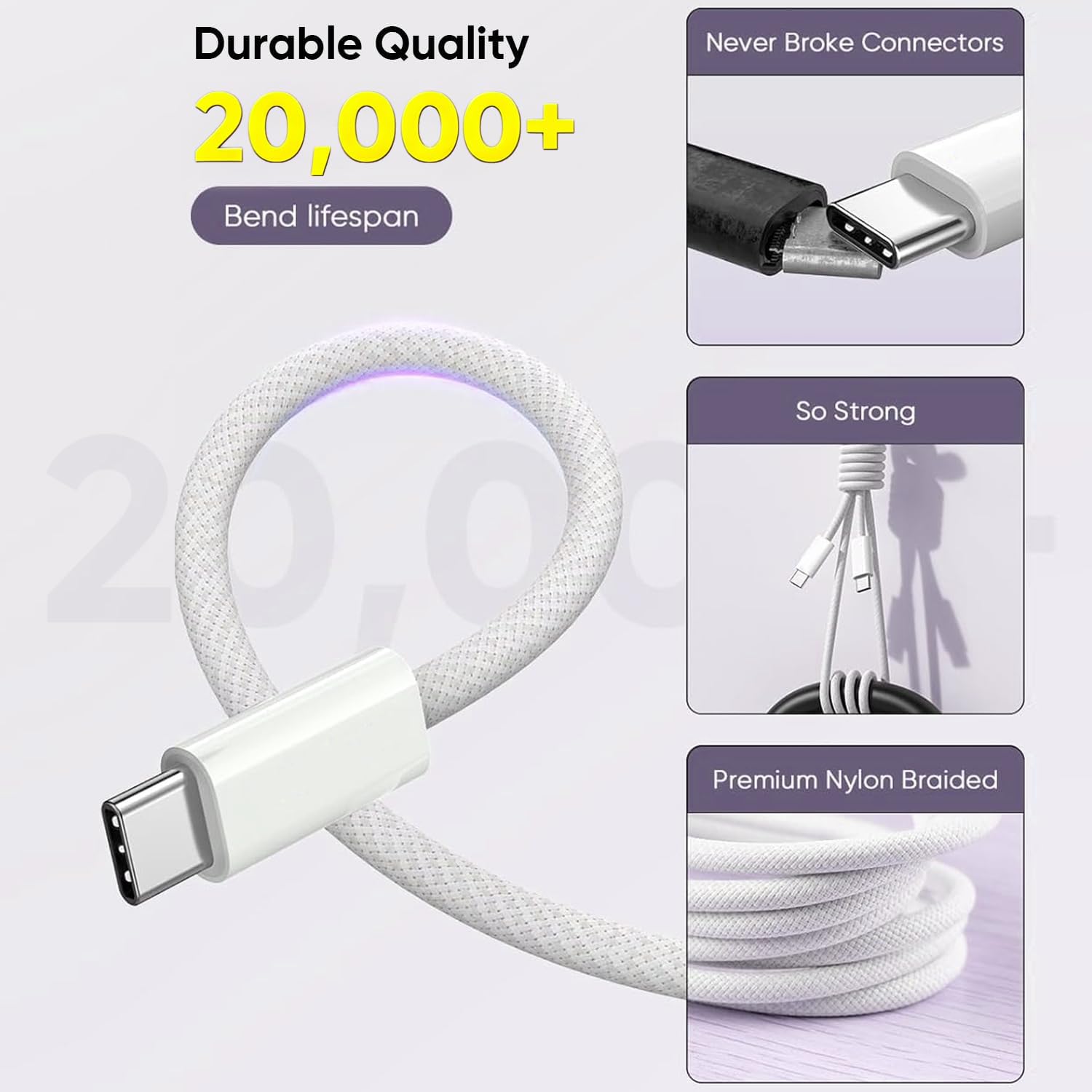 SZRTCYHGV iPhone 17 16 Charger Fast Charging,Apple 60W USB C Charger 4 - View 4
