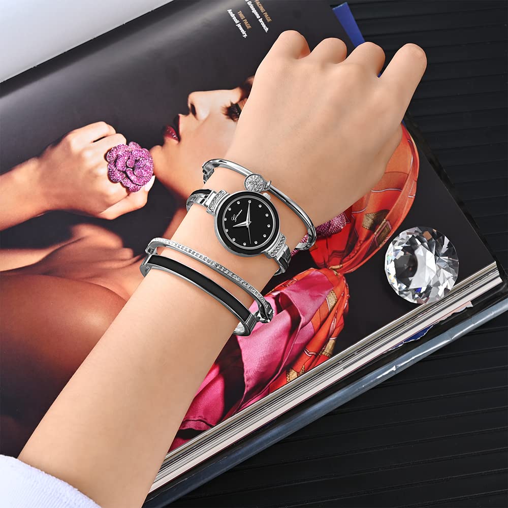 Avaner Bangle Watch and Bracelet Set 4 Pcs Wrist Watch - Avaner Official Imagery - 4