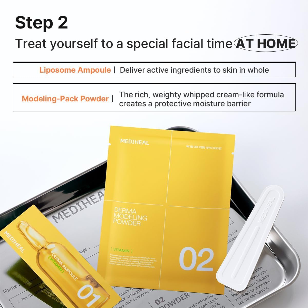 MEDIHEAL Vitamin Derma Modeling Pack (Pack of 1) - for Skin Radiance - MEDIHEAL Official Product View 5