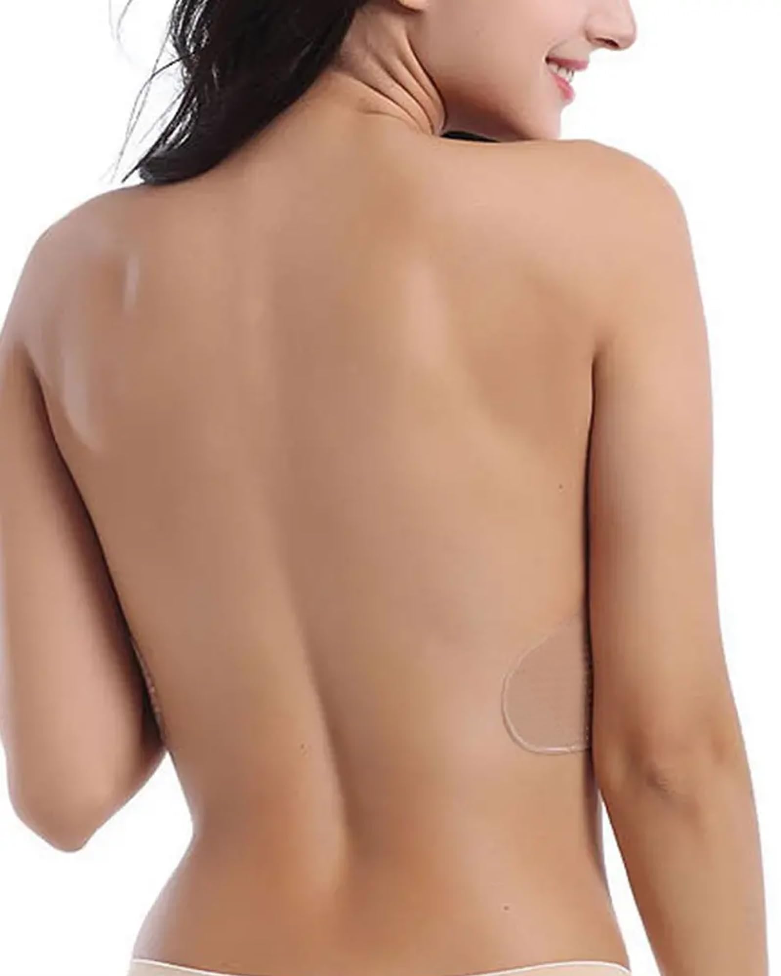 TITU Plunge Strapless Bra Pushup Boobas Sticky Bra Lift DD Brafor Back - View 6