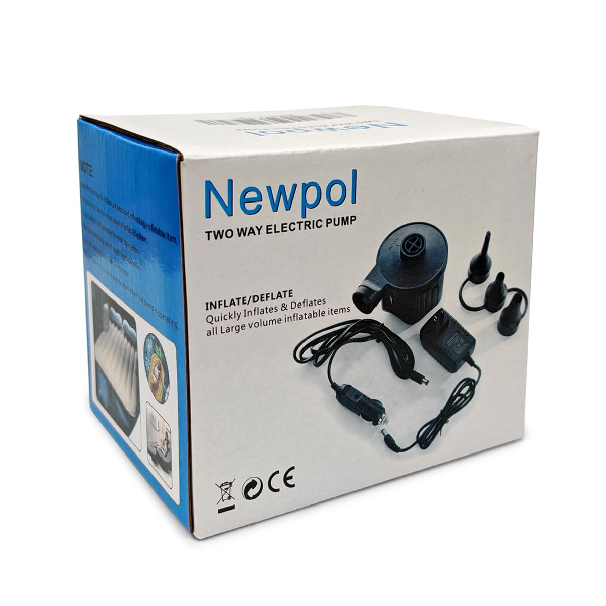 Newpol Inflatable Bed Pump, Electric Air Pump - View 6