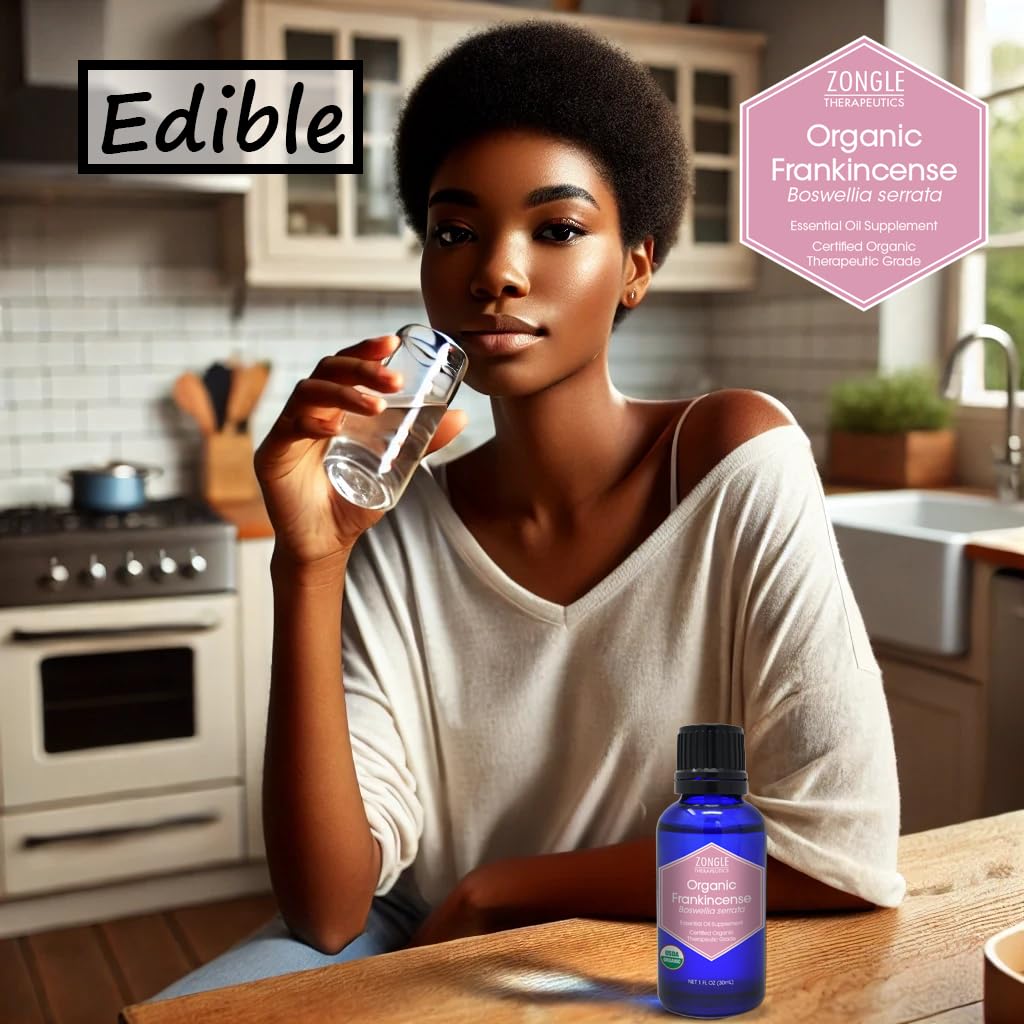 Organic Frankincense Essential Oil Food Grade 1 oz – Zongle