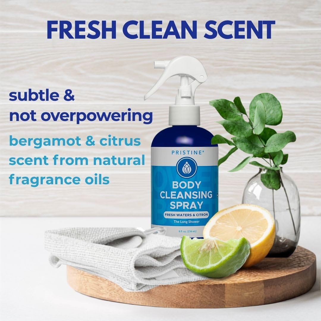 PRISTINE Body Cleansing Spray Premium No Rinse Body Wash - PRISTINE Official Imagery - 5