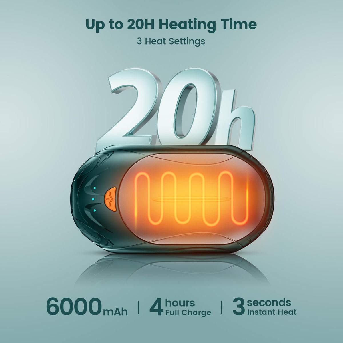 POMPONGO Hand Warmers 20H Heat Rechargeable Heat On Demand 2 - POMPONGO Official Imagery - 3