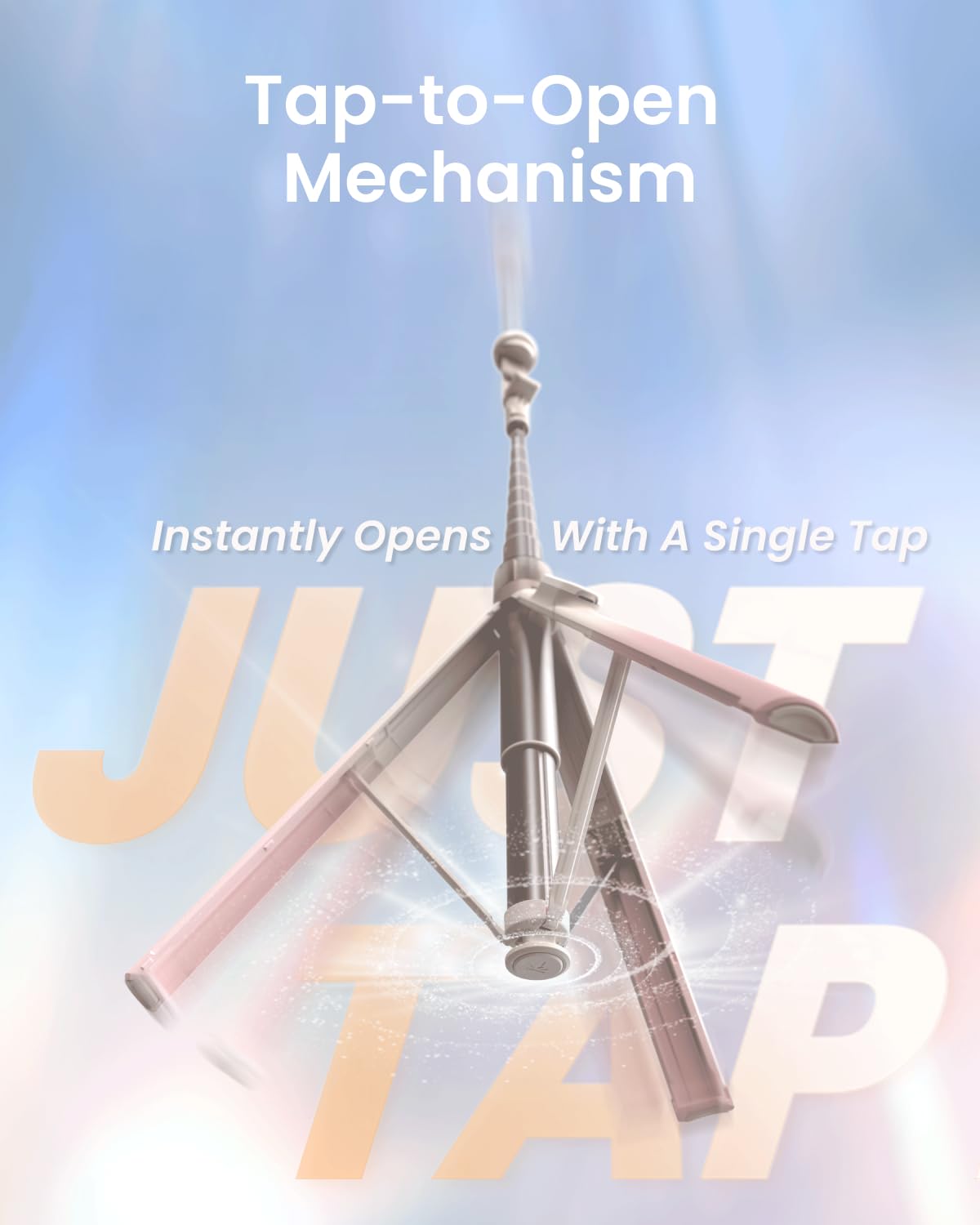 KraftGeek JustTap Phone Tripod for iPhone Auto Open Selfie - KraftGeek Official Imagery - 4