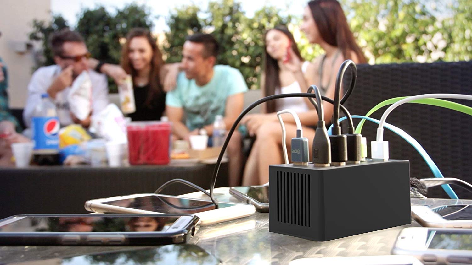 SABRENT 60W 10-Port USB Charging Station, Auto-Detect - SABRENT Official Product View 8