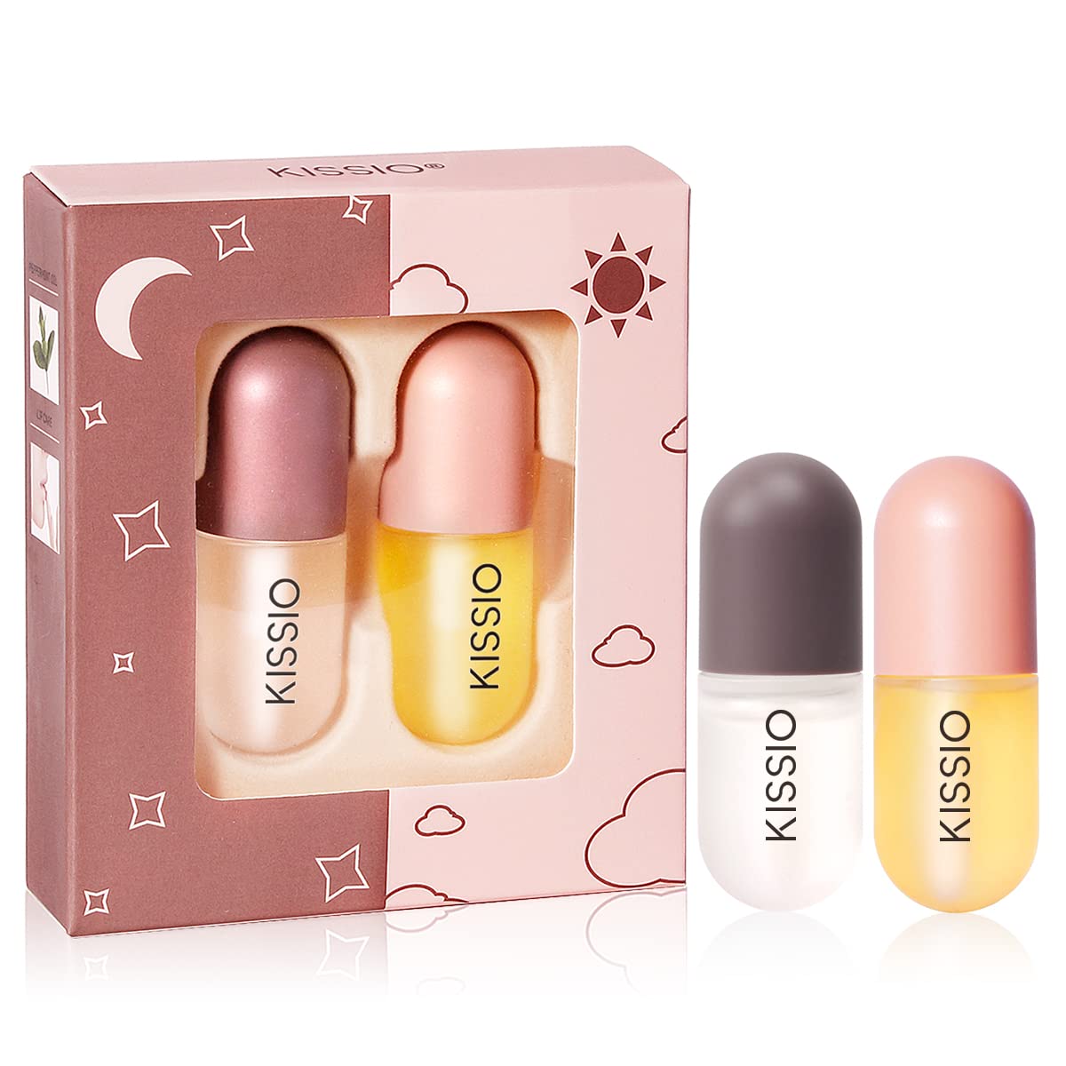 KISSIO Lip Plumper Set,2 PCS Lip Gloss for Day & Night Use - View 8