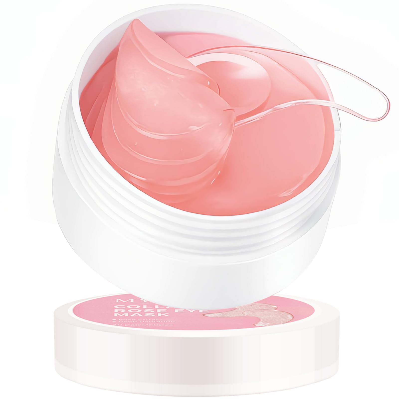 Under Eye Mask, Rose Under Eye Gel Pads With Collagen, Skincare - Product Imagery