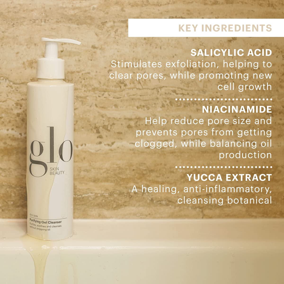 Glo Skin Beauty Purifying Gel Cleanser Salicylic Acid Face - Glo Skin Beauty Official Imagery - 6