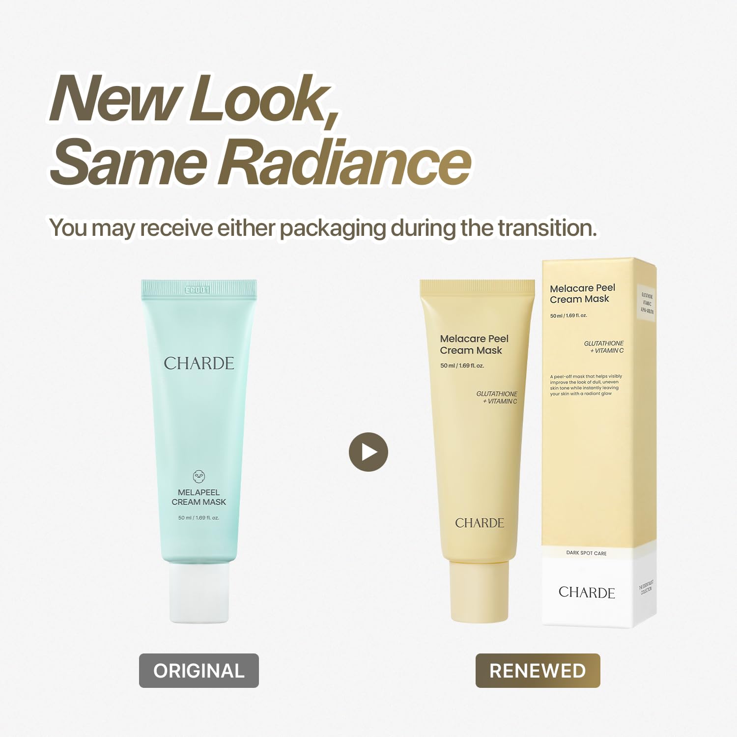 CHARDE At-Home Radiance Duo – Cream-to-Clear Peel Off Mask &amp; - CHARDE