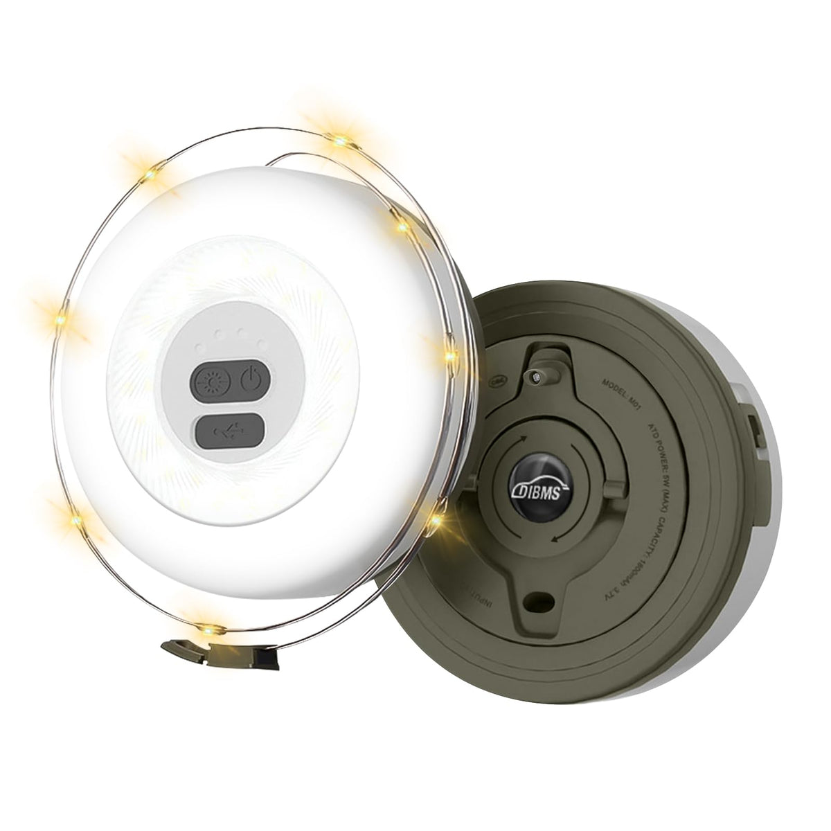 DIBMS LED Camping String Light Rechargeable Waterproof Tent - DIBMS Official Imagery - 8