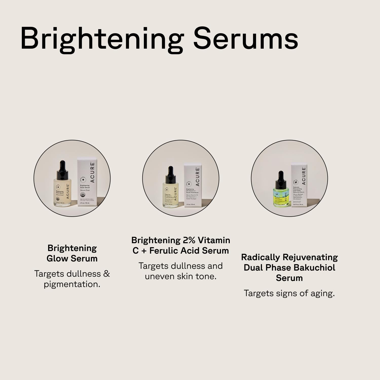 Acure Brightening Glow Serum - Anti Aging Face Serum 1 fl oz - Acure Official Product View 7