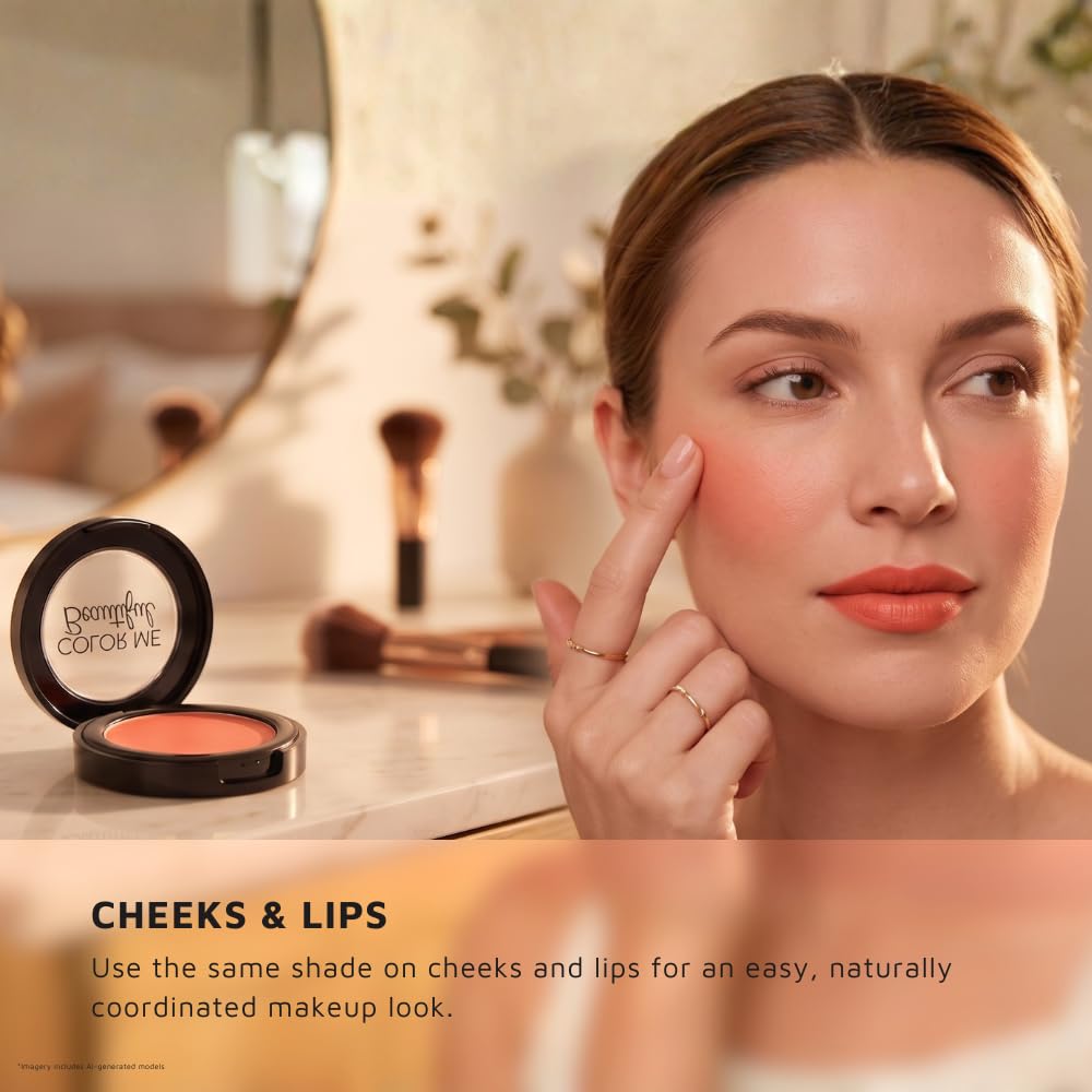Color Me Beautiful Sunlit Cream Blush Cheeks Lips Daybreak - Color Me Beautiful Official Imagery - 6