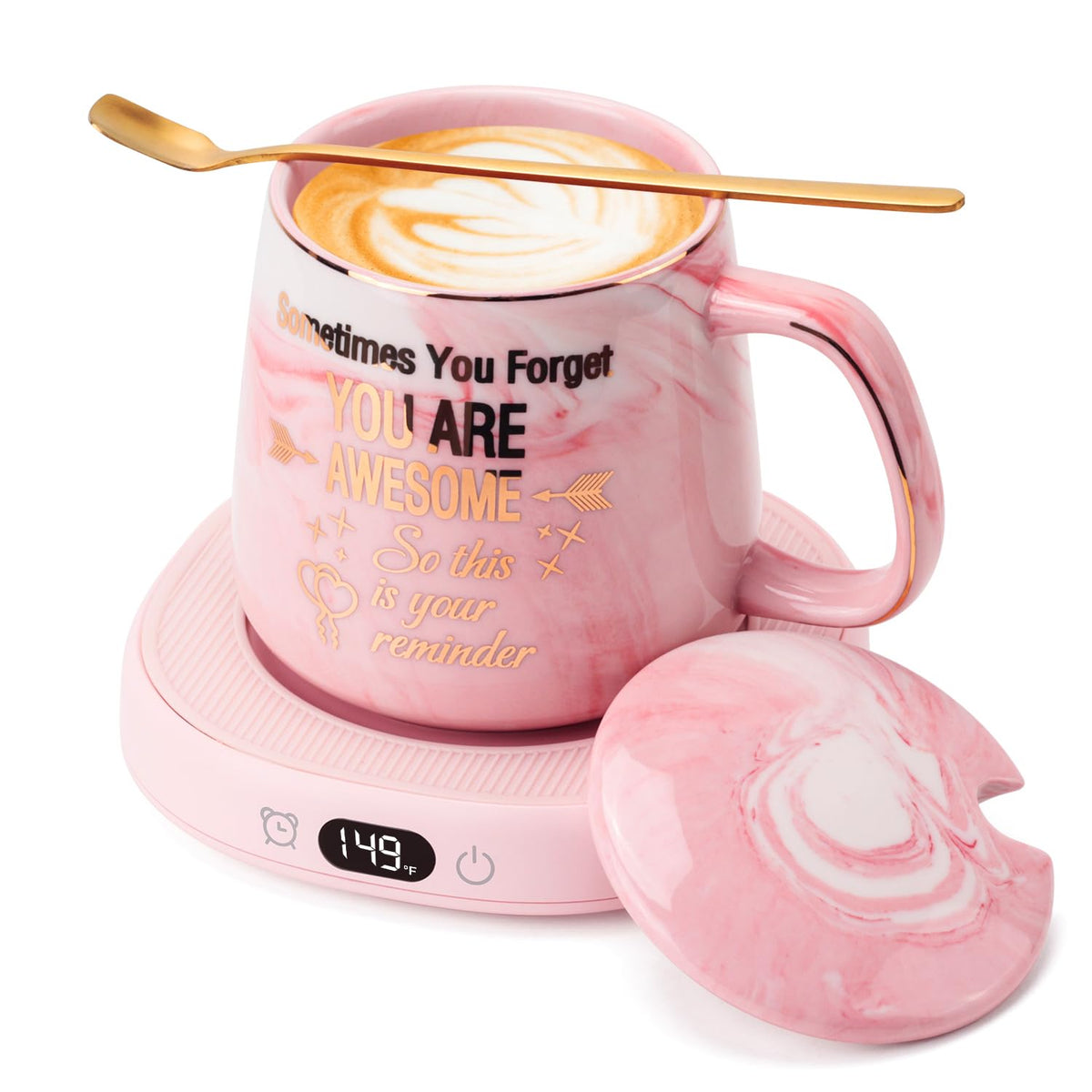 Coffee Mug Warmer You are Awesome Mug Set Electric Cup - LOUTYTUO Official Imagery - 1