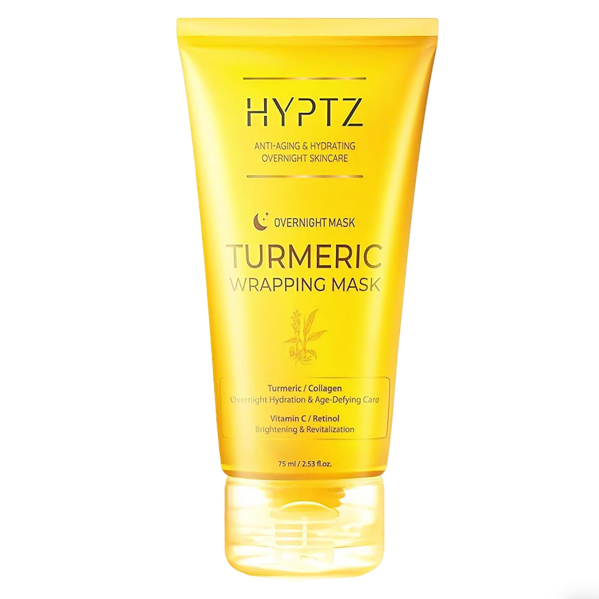 Turmeric Face Mask, Overnight Wrapping Facial Mask with Vitamin - Product Imagery