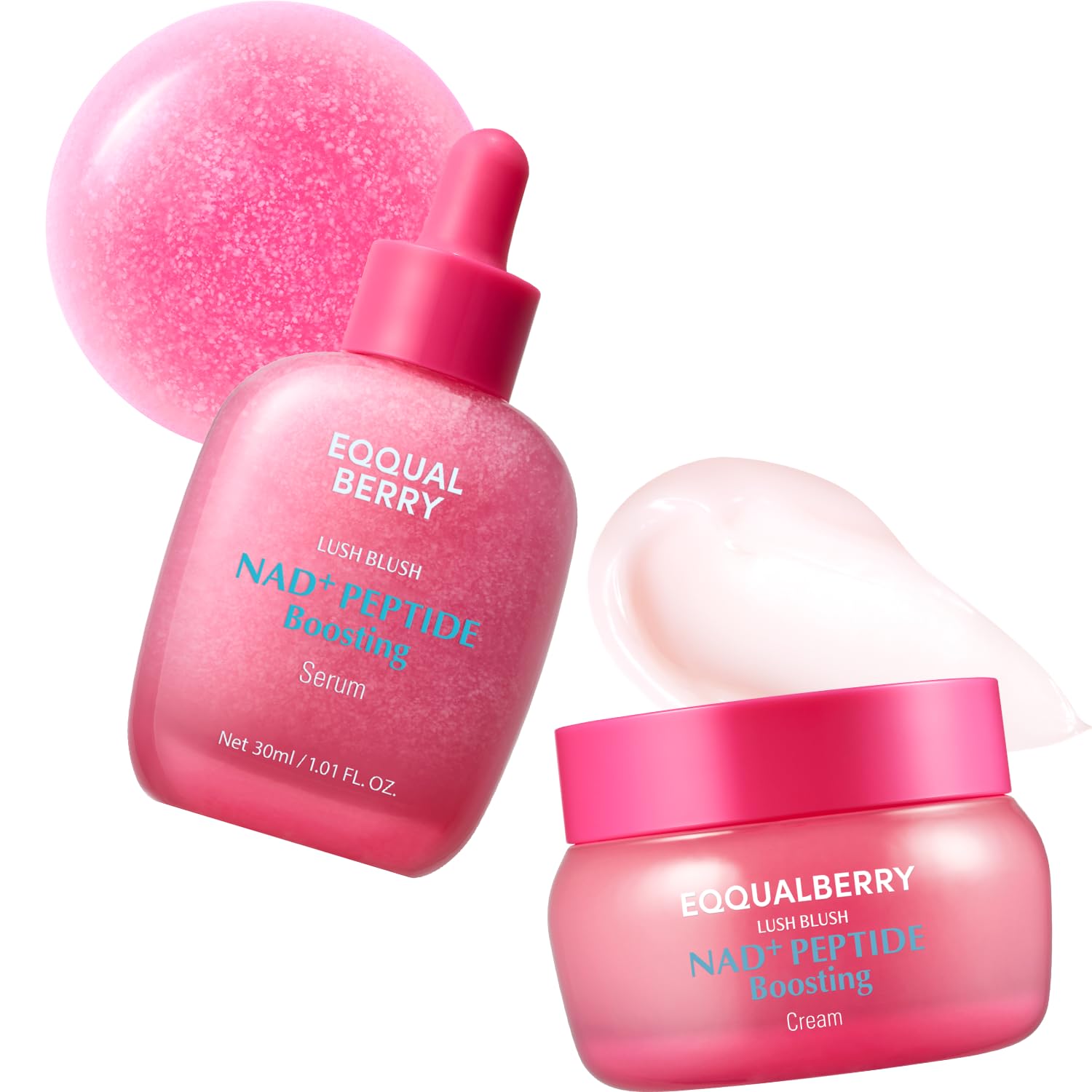 EQQUALBERRY NAD+ Peptide Boosting Serum &amp; Cream Duo - EQQUALBERRY