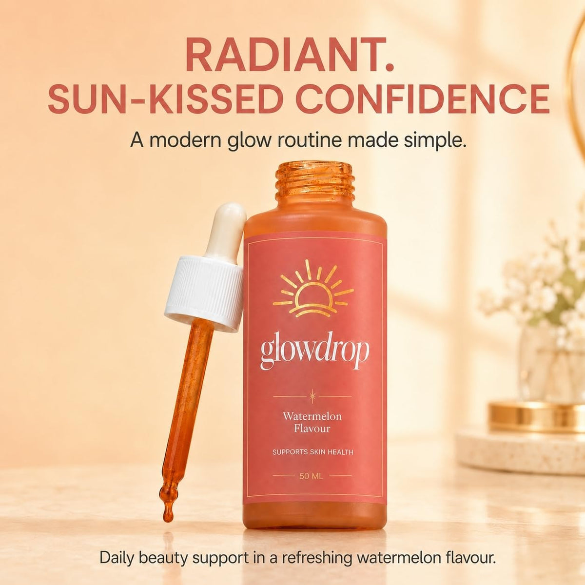 Tanning Drops Easy to Use for All Skin Types 50ml - glowdrop Official Imagery - 6